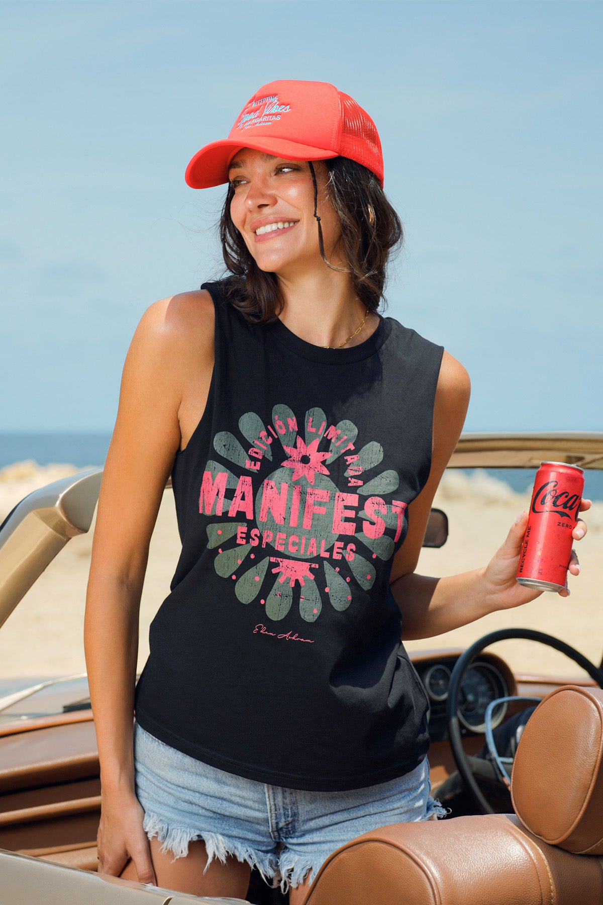 Eden Ashram Only Accepting Good Vibes & Margaritas Foam Trucker Cap