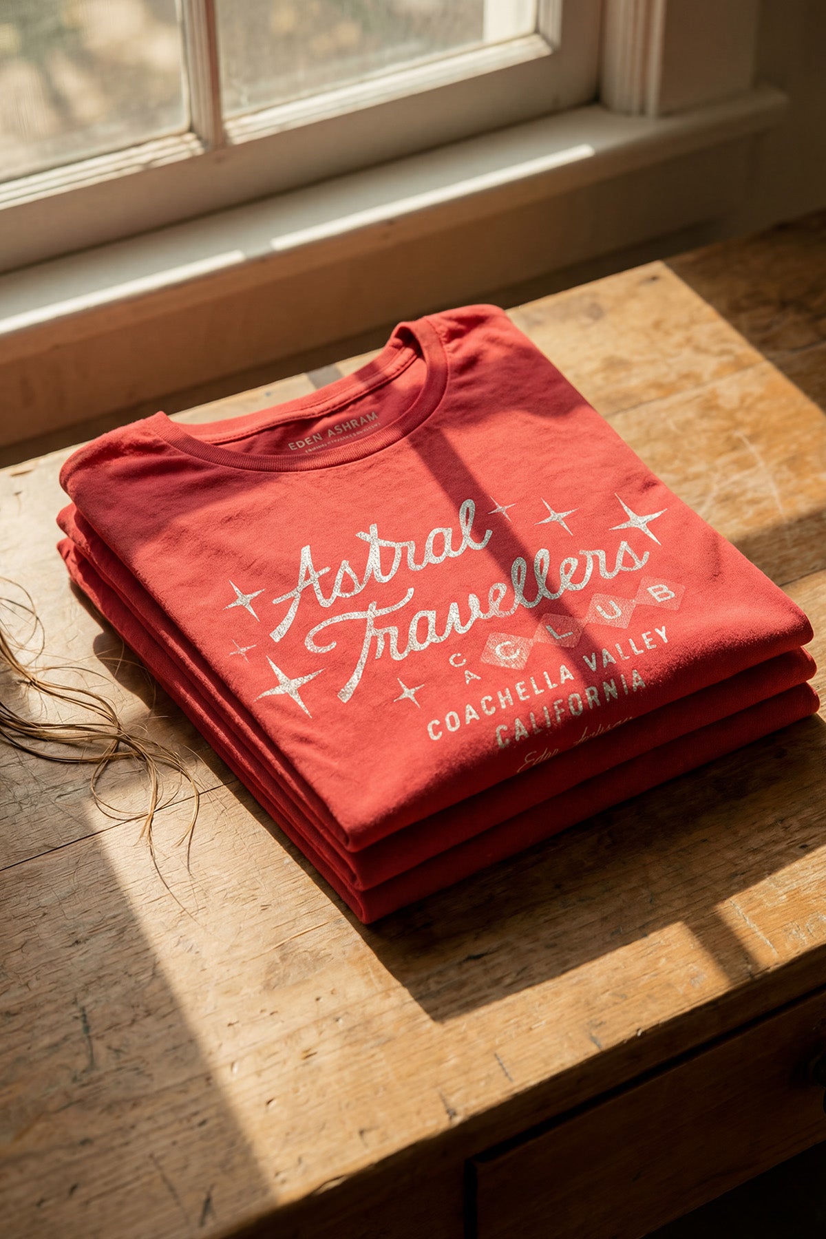 Eden Ashram Astral Travellers Club Premium Rolled Sleeve T-Shirt