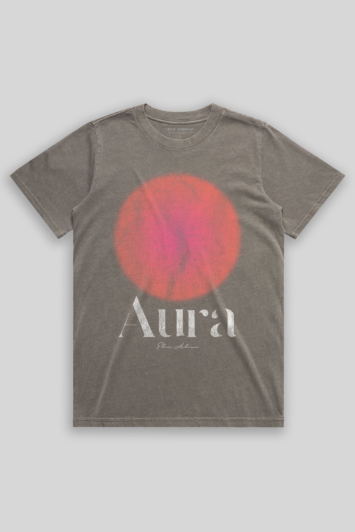 Eden Ashram Aura Heavy Faded Rocker T-Shirt Faded Grey