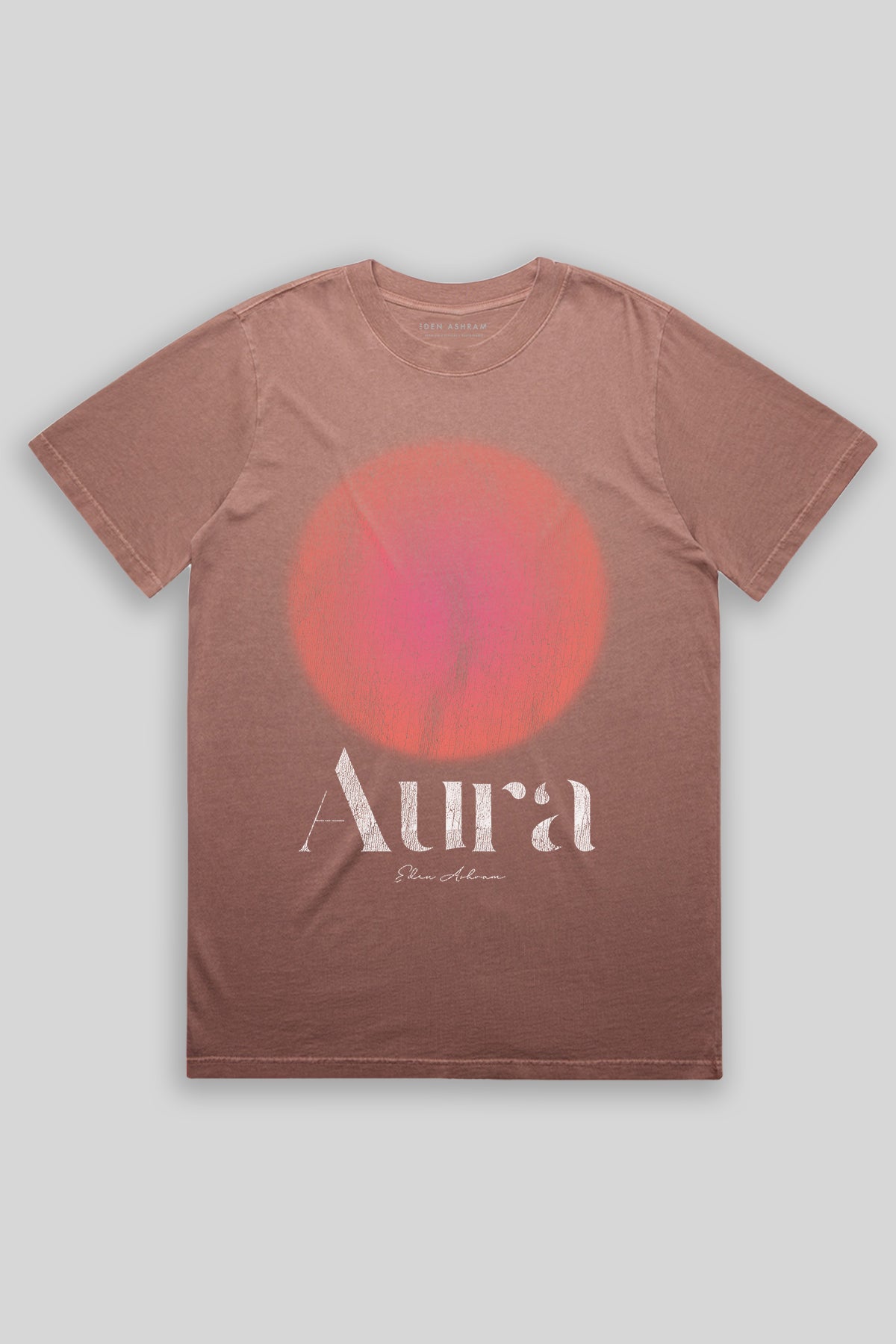 Eden Ashram Aura Heavy Faded Rocker T-Shirt Faded Pink