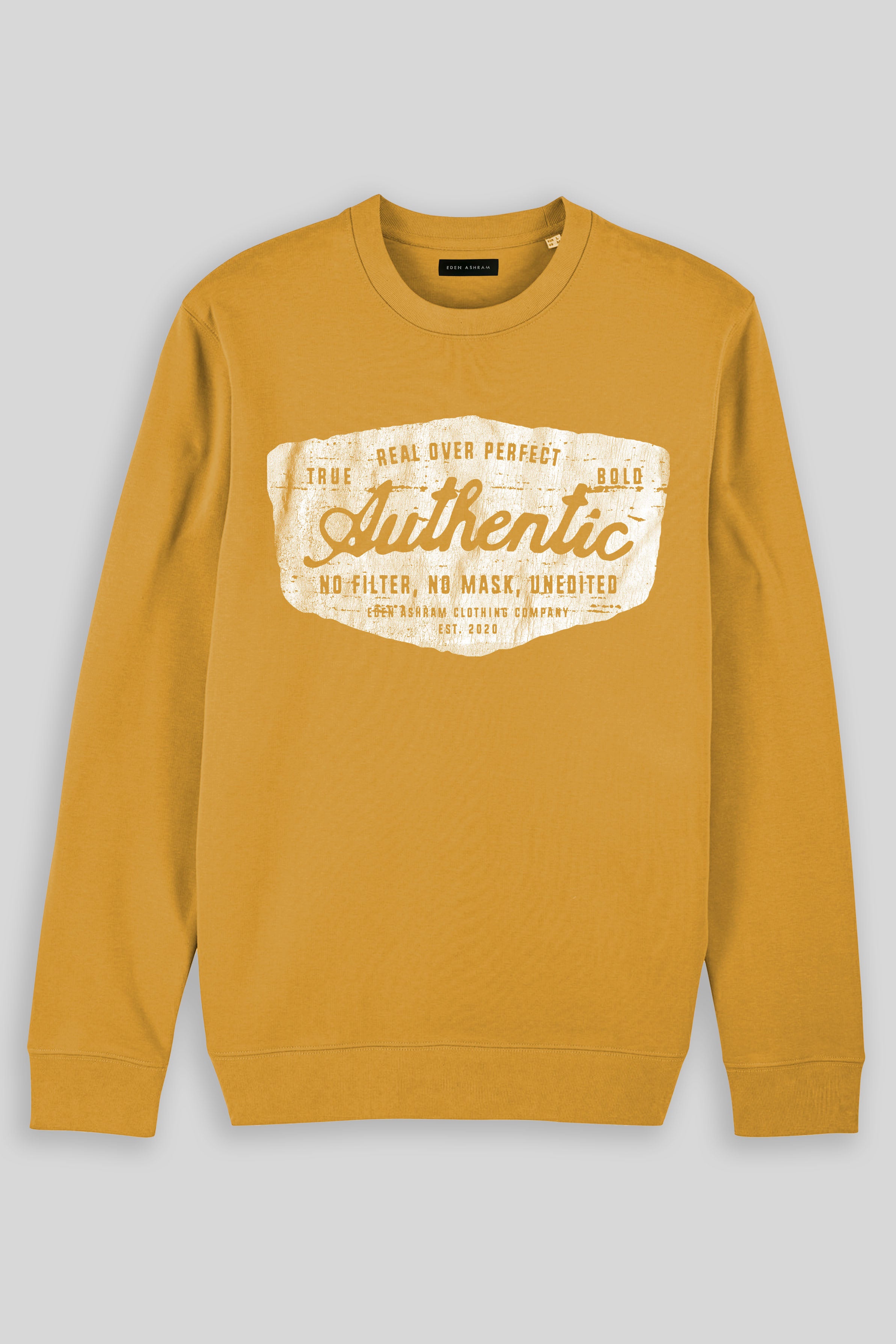 Eden Ashram Authentic Iconic Sweatshirt Ochre