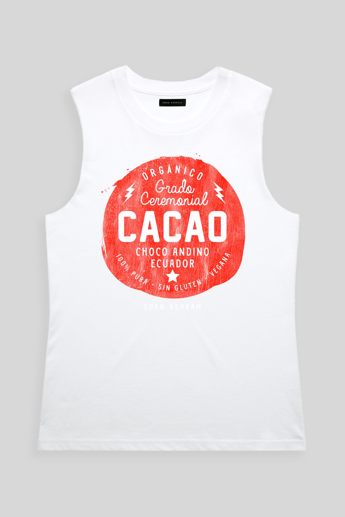 Eden Ashram Cacao Camden Tank White