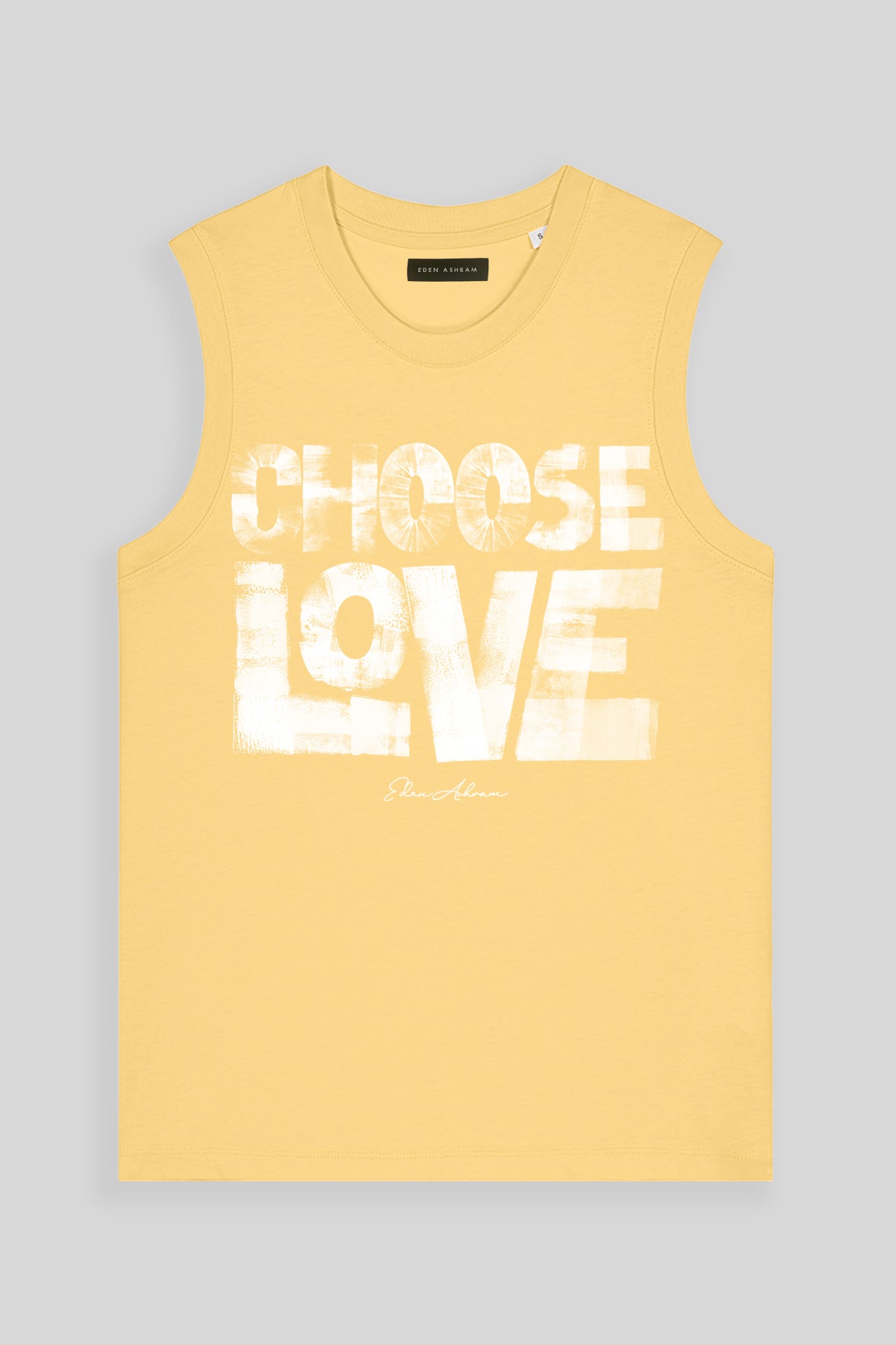 Eden Ashram Choose Love Venice Tank Viva Yellow