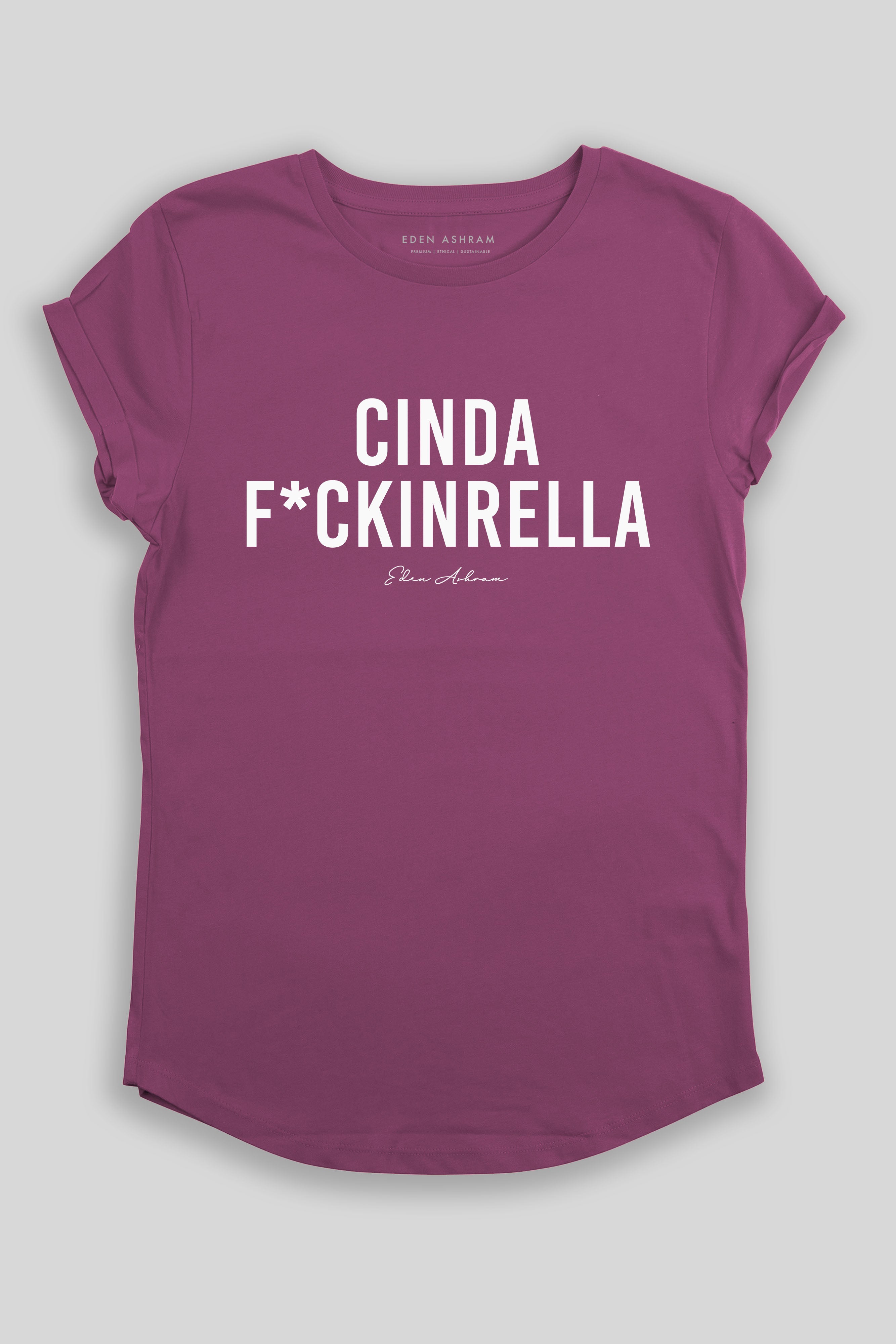 Cindaf*ckinrella Premium Rolled Sleeve T-Shirt