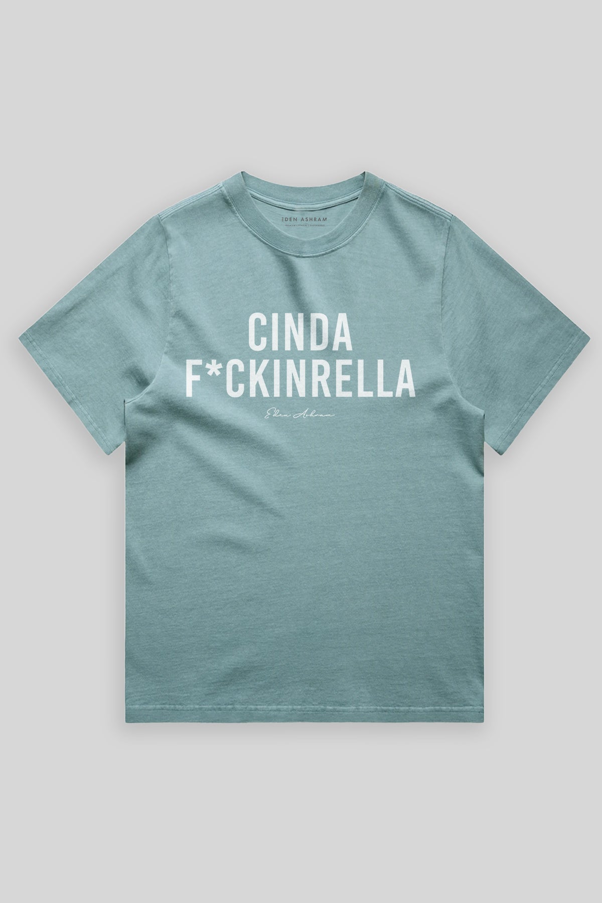 Eden Ashram Cindaf*ckinrella Heavy Faded Rocker T-Shirt Faded Chalk