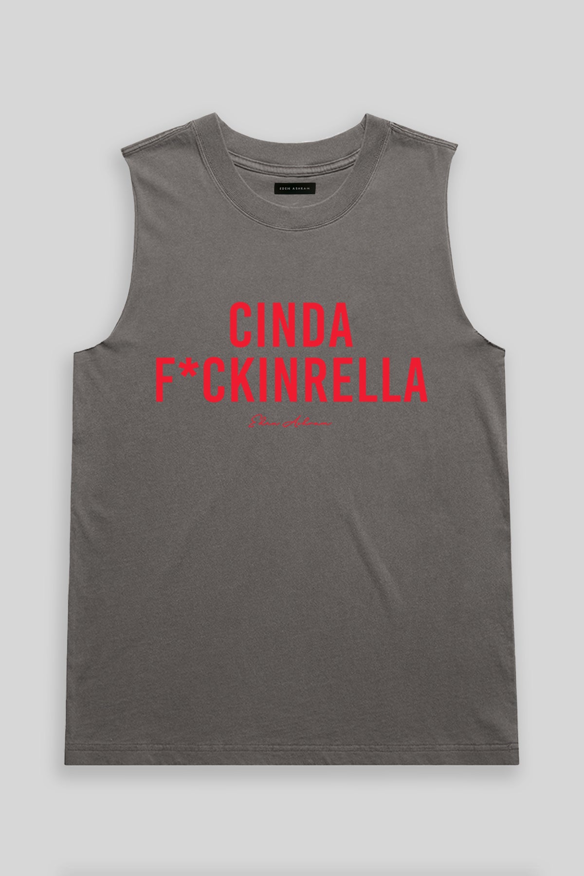 Cindaf*ckinrella Heavy Faded Rocker Tank