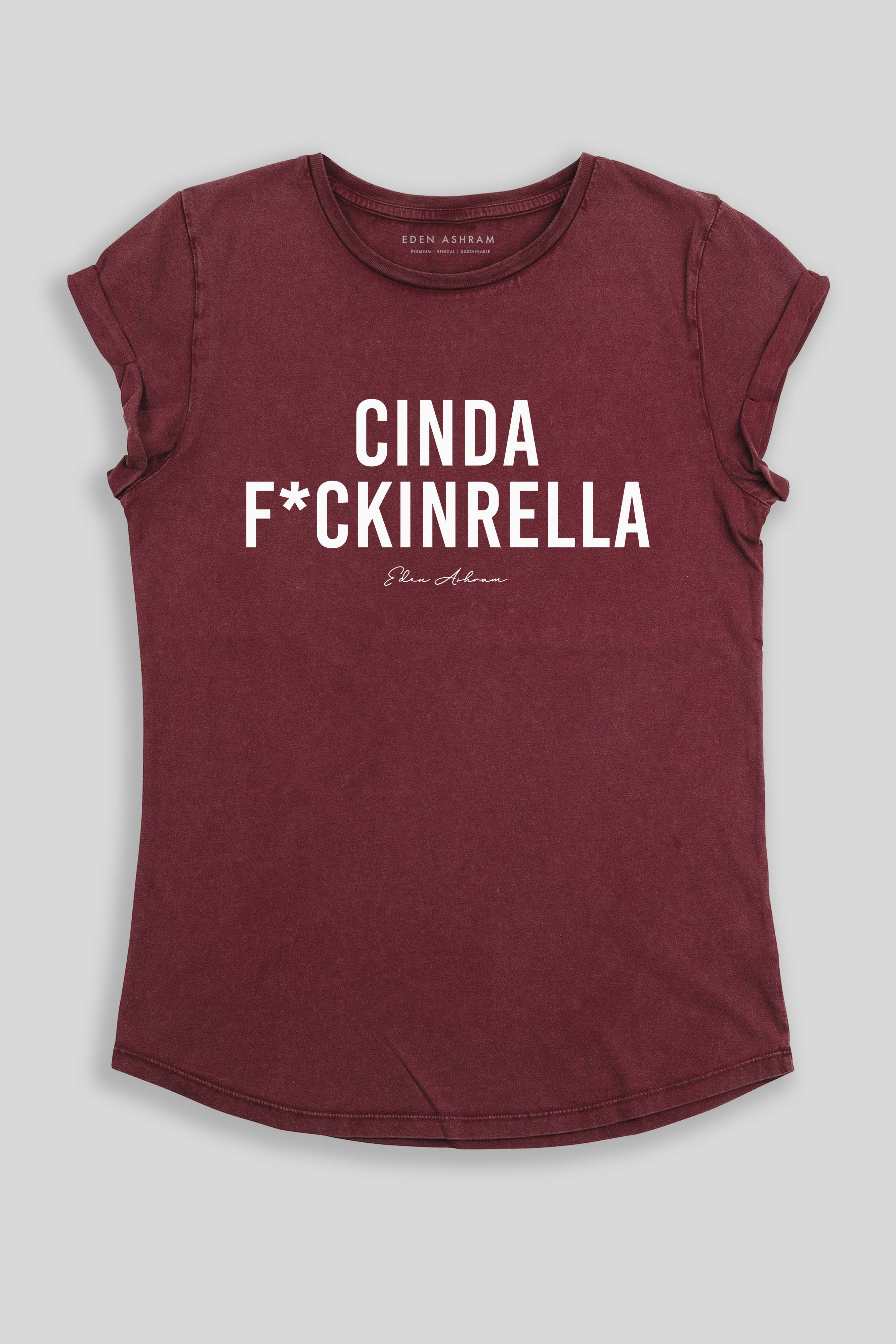 Cindaf*ckinrella Premium Rolled Sleeve T-Shirt