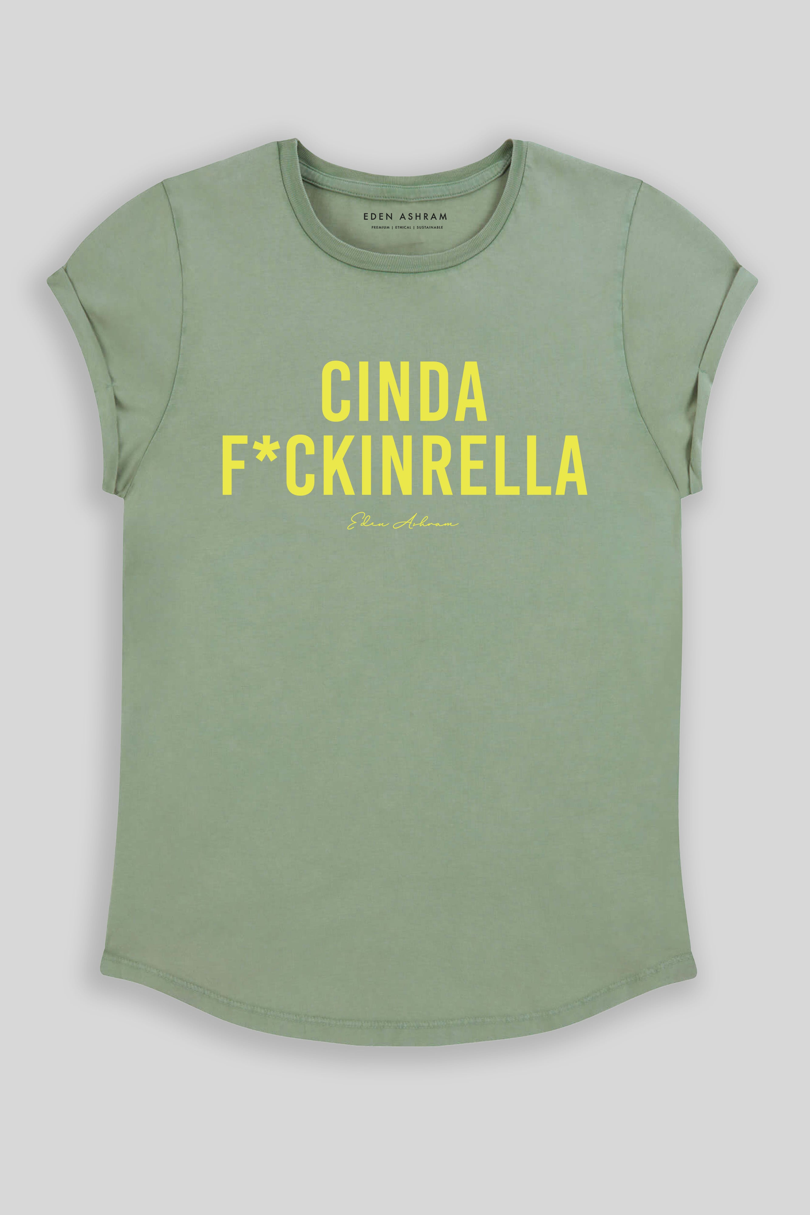 Cindaf*ckinrella Premium Rolled Sleeve T-Shirt