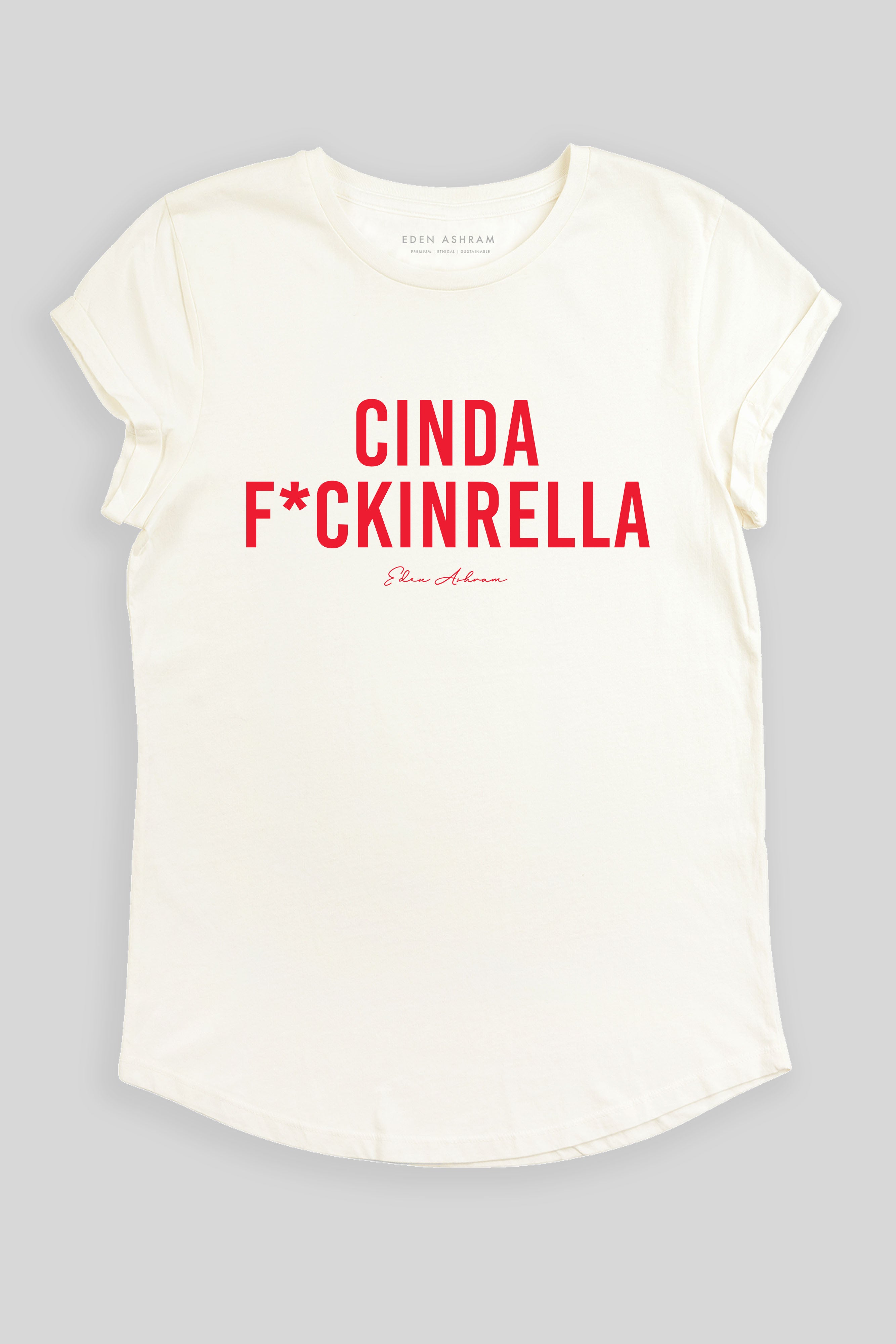 Cindaf*ckinrella Premium Rolled Sleeve T-Shirt