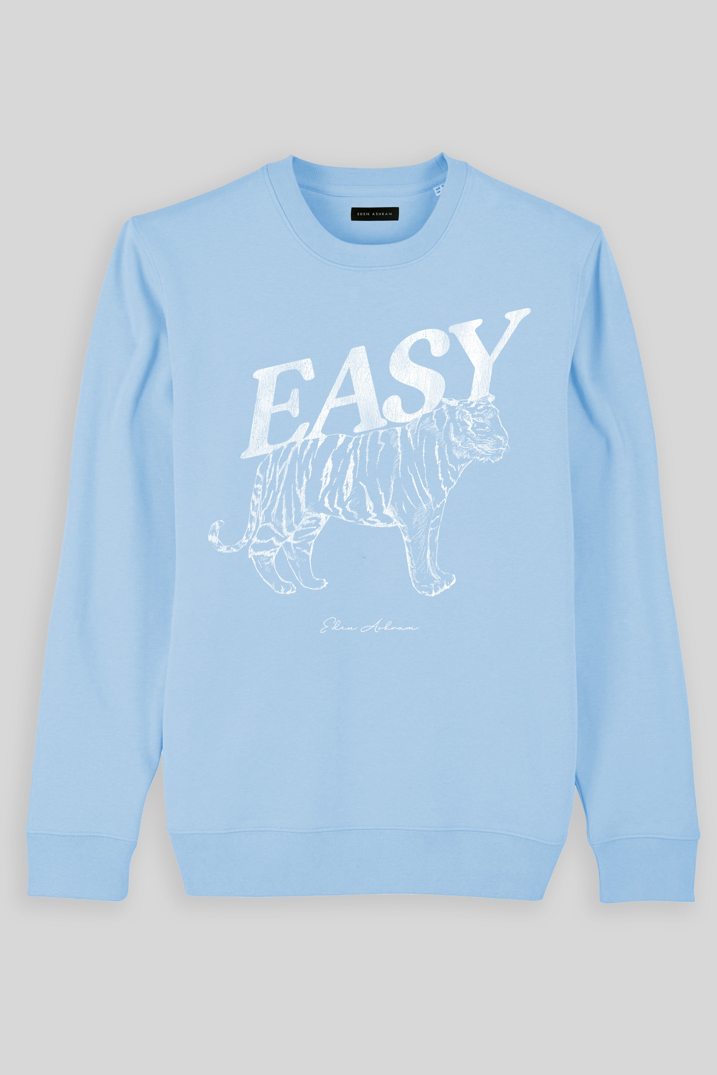 Eden Ashram Easy Tiger Iconic Sweatshirt Blue Sol