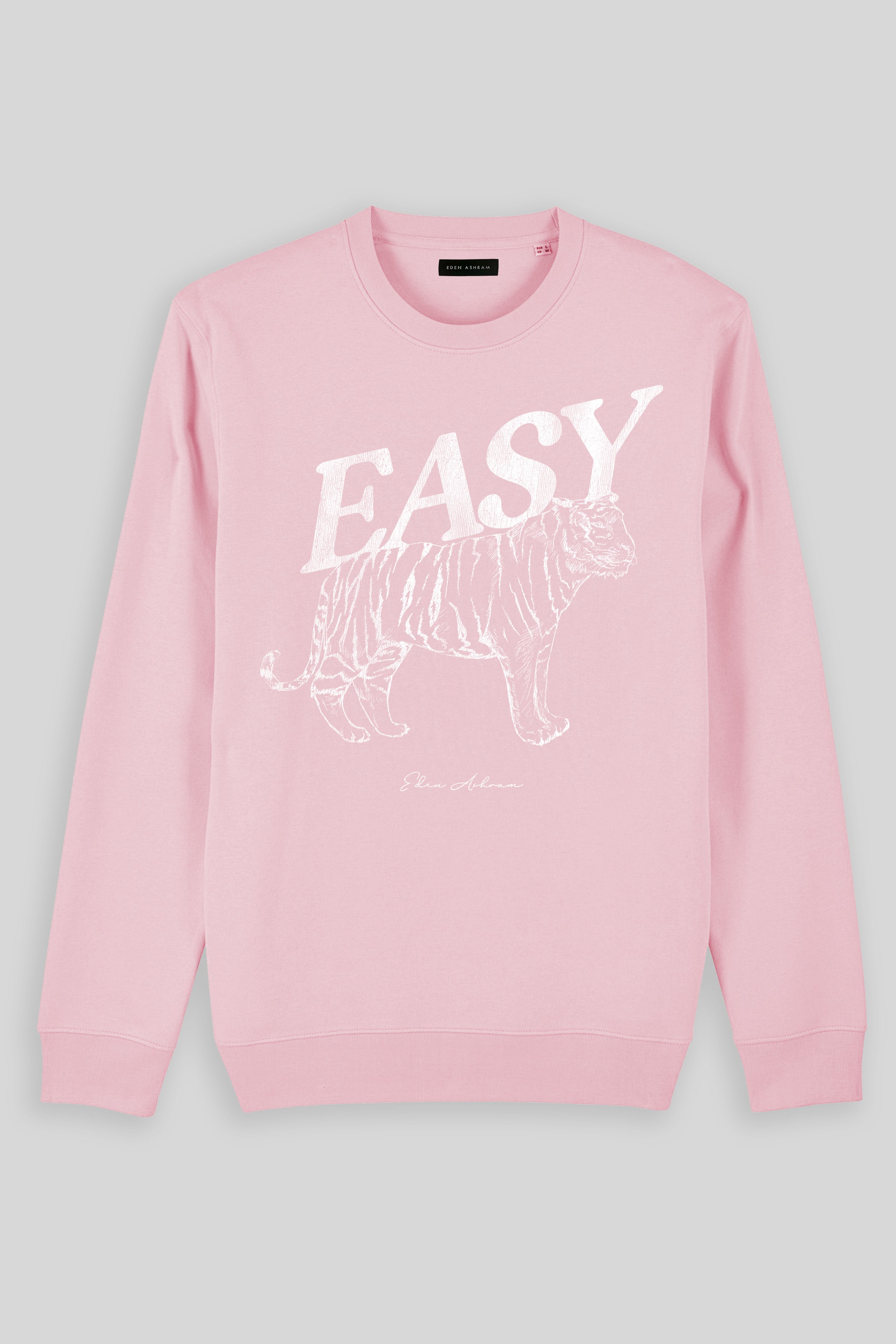 Eden Ashram Easy Tiger Iconic Sweatshirt Cotton Pink