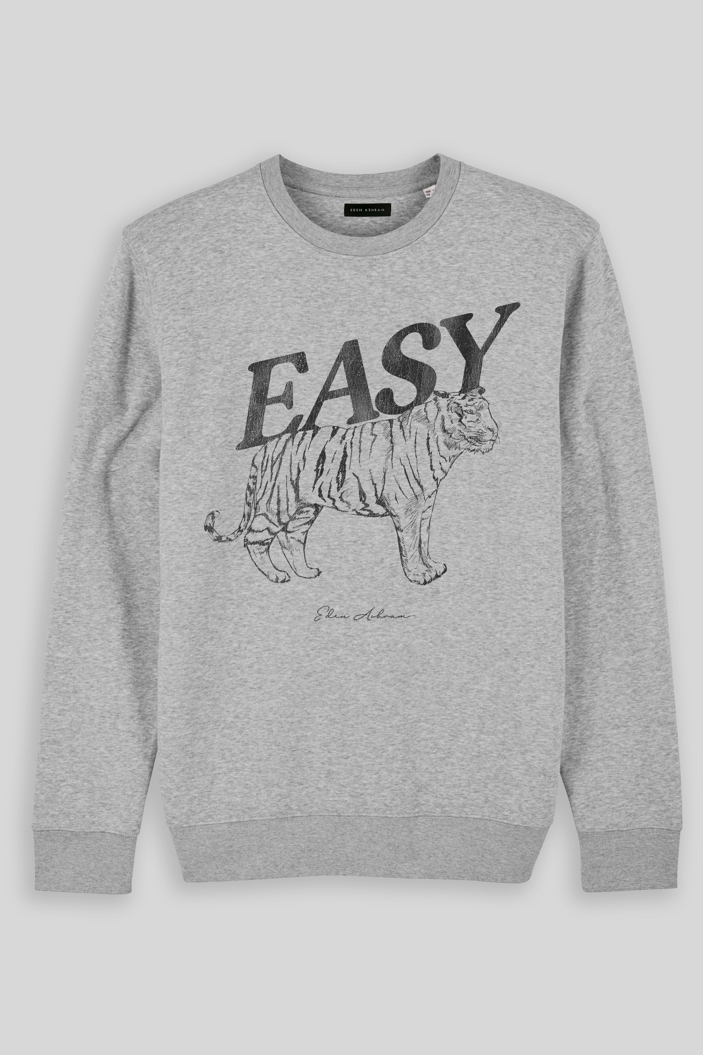 Eden Ashram Easy Tiger Iconic Sweatshirt Heather Grey