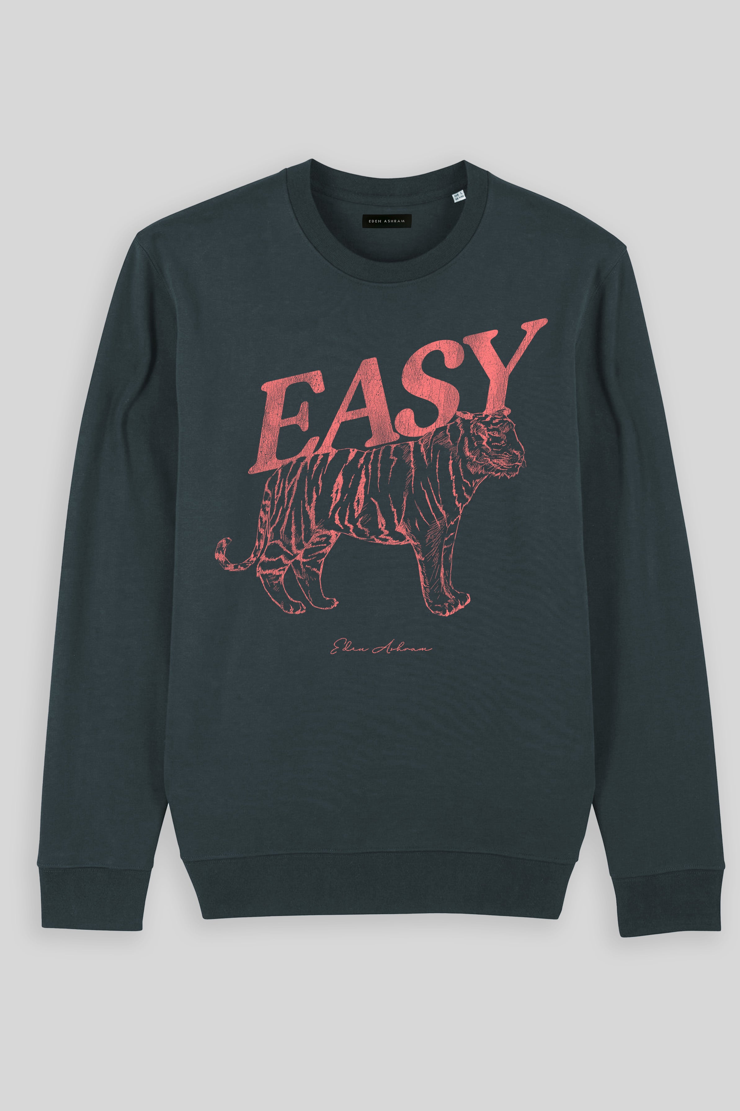 Eden Ashram Easy Tiger Iconic Sweatshirt India Ink Grey