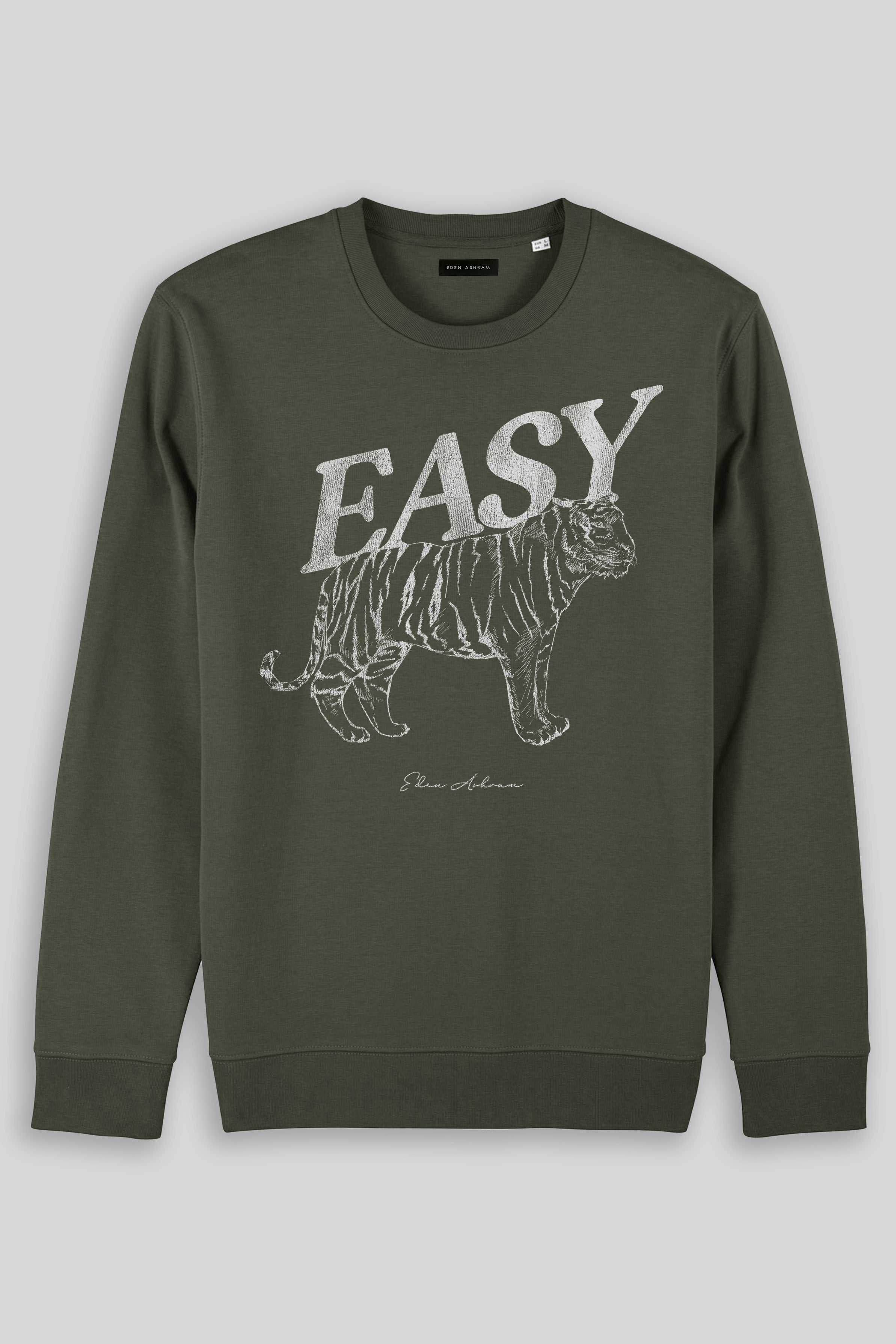 Eden Ashram Easy Tiger Iconic Sweatshirt Khaki
