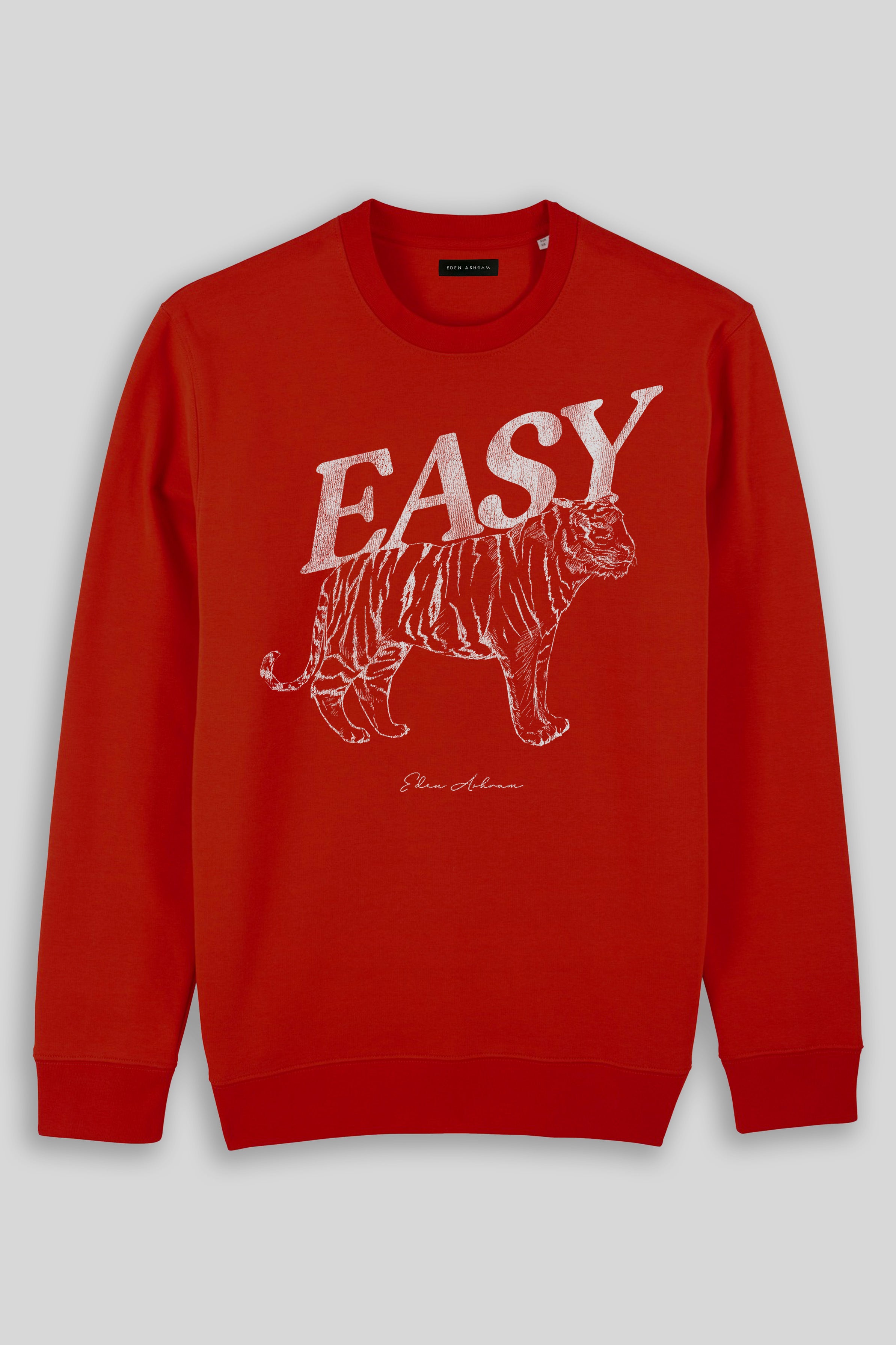 Eden Ashram Easy Tiger Iconic Sweatshirt Red