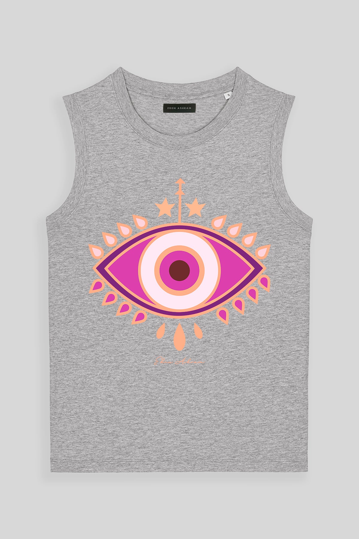 Eden Ashram Evil Eye Venice Tank Heather Grey