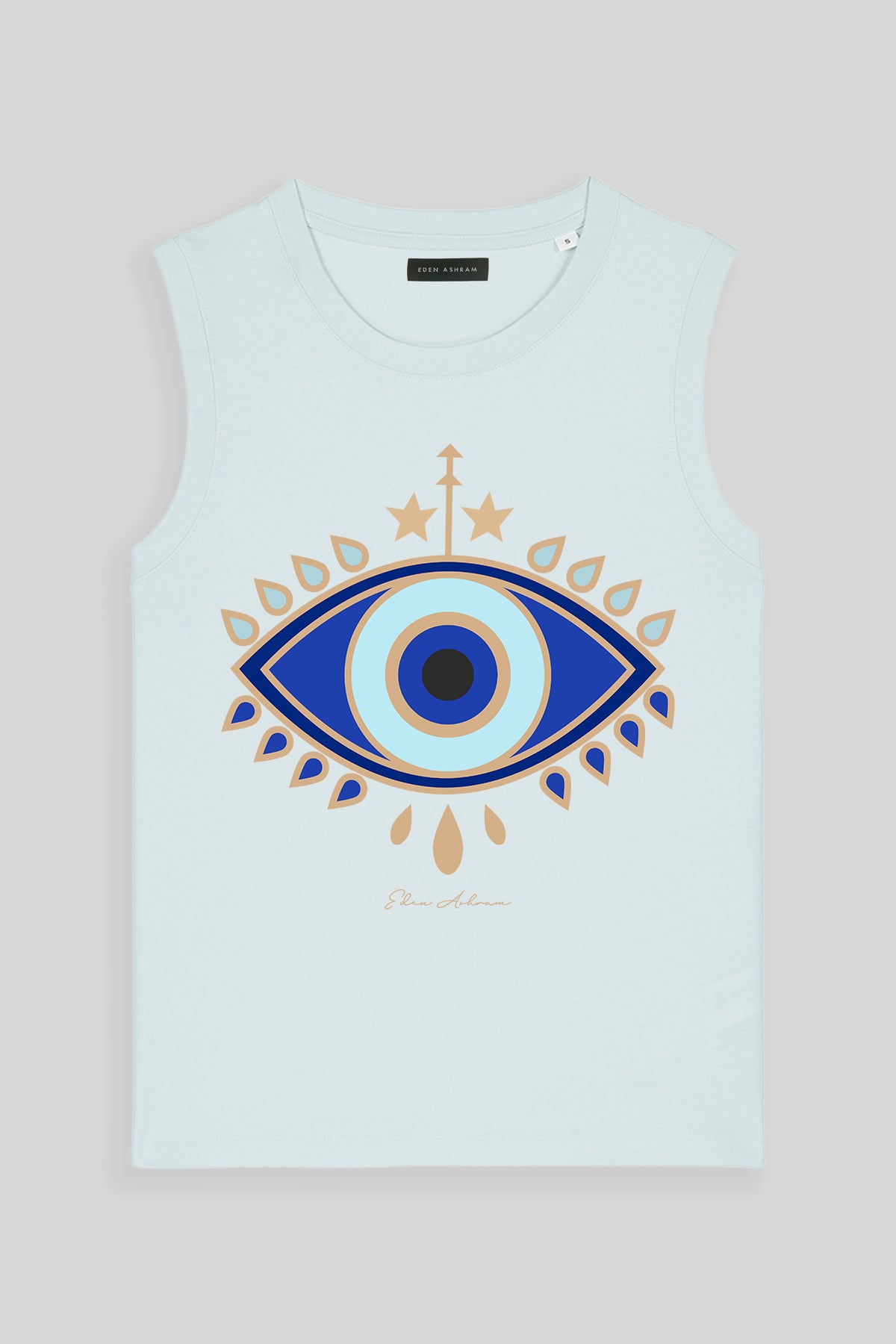 Eden Ashram Evil Eye Venice Tank Blue Ice