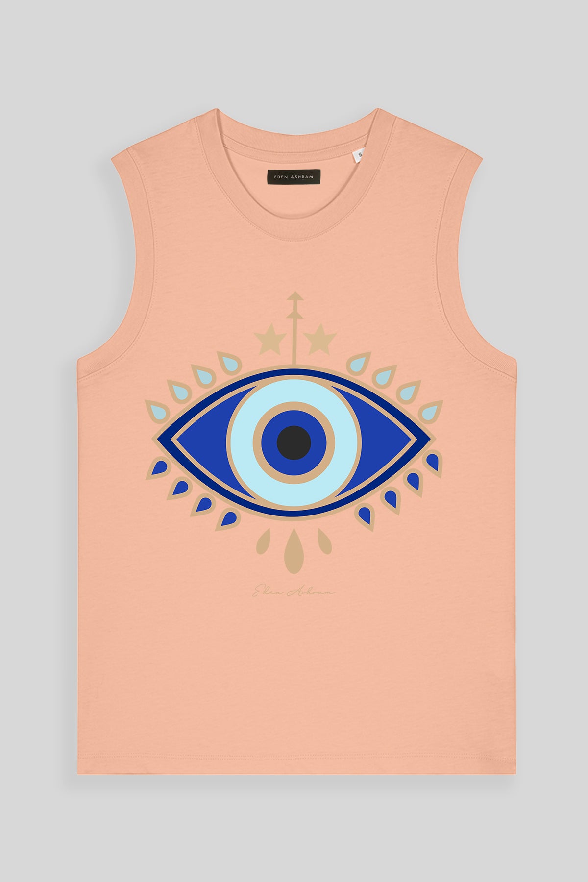 Eden Ashram Evil Eye Venice Tank Peach