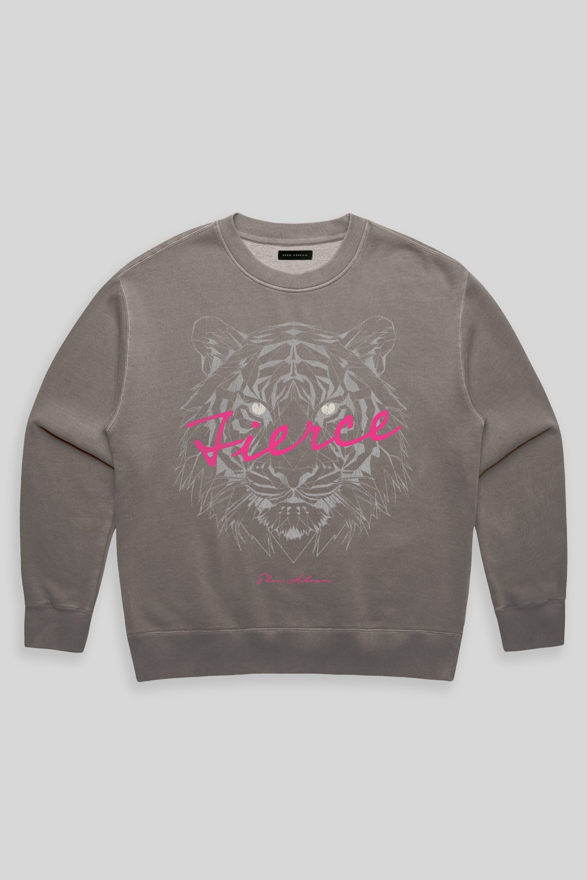 Eden Ashram Fierce Faded Sweatshirt Faded Grey