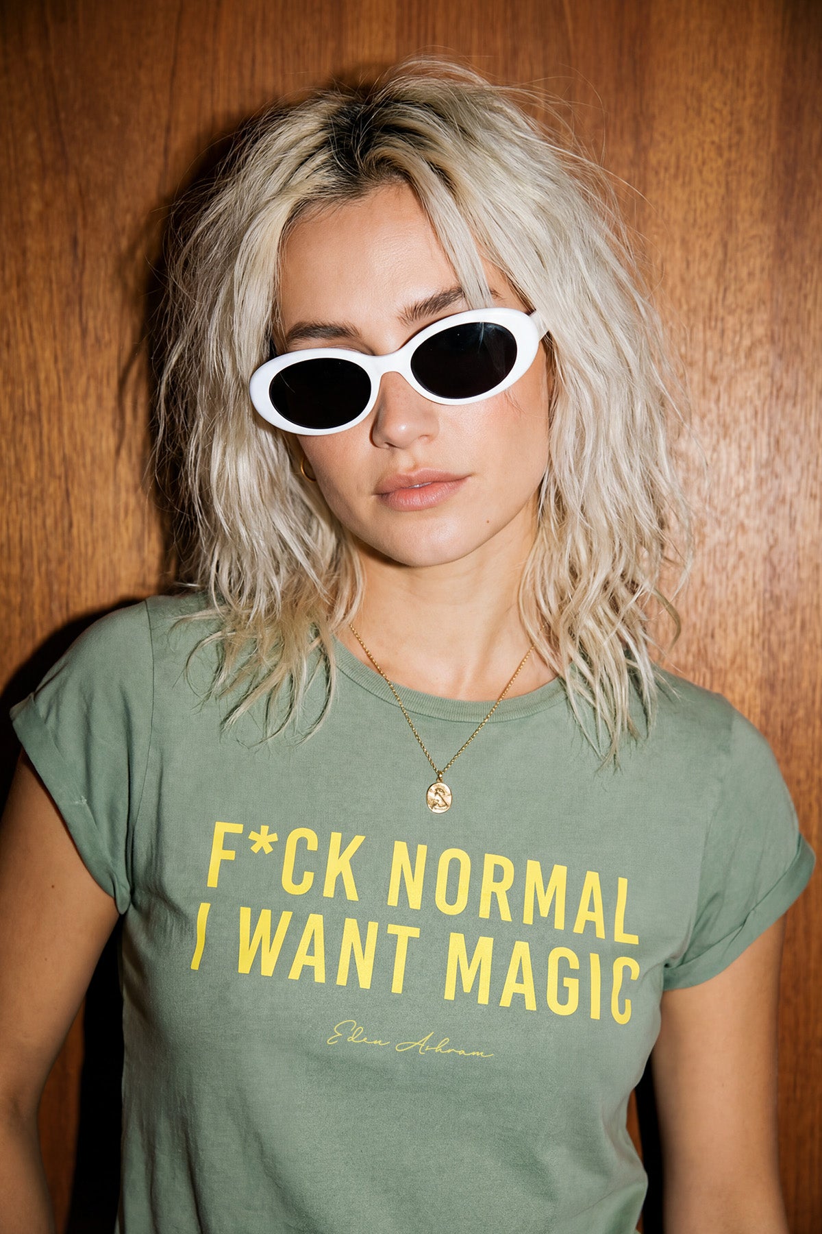 Eden Ashram F*ck Normal I Want Magic Premium Rolled Sleeve T-Shirt