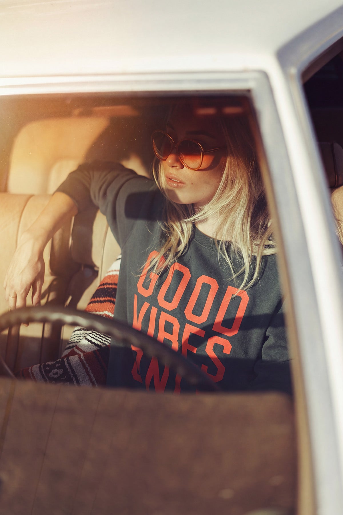 Eden Ashram Good Vibes Only Iconic Sweatshirt