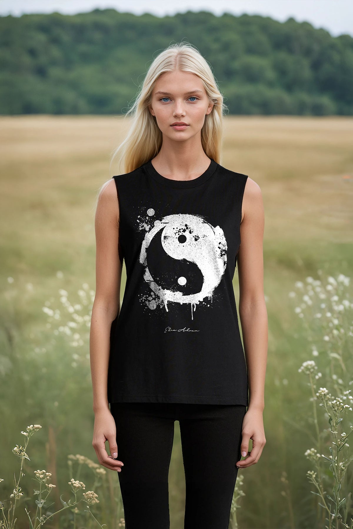 Eden Ashram Graffiti Yin Yang Camden Tank