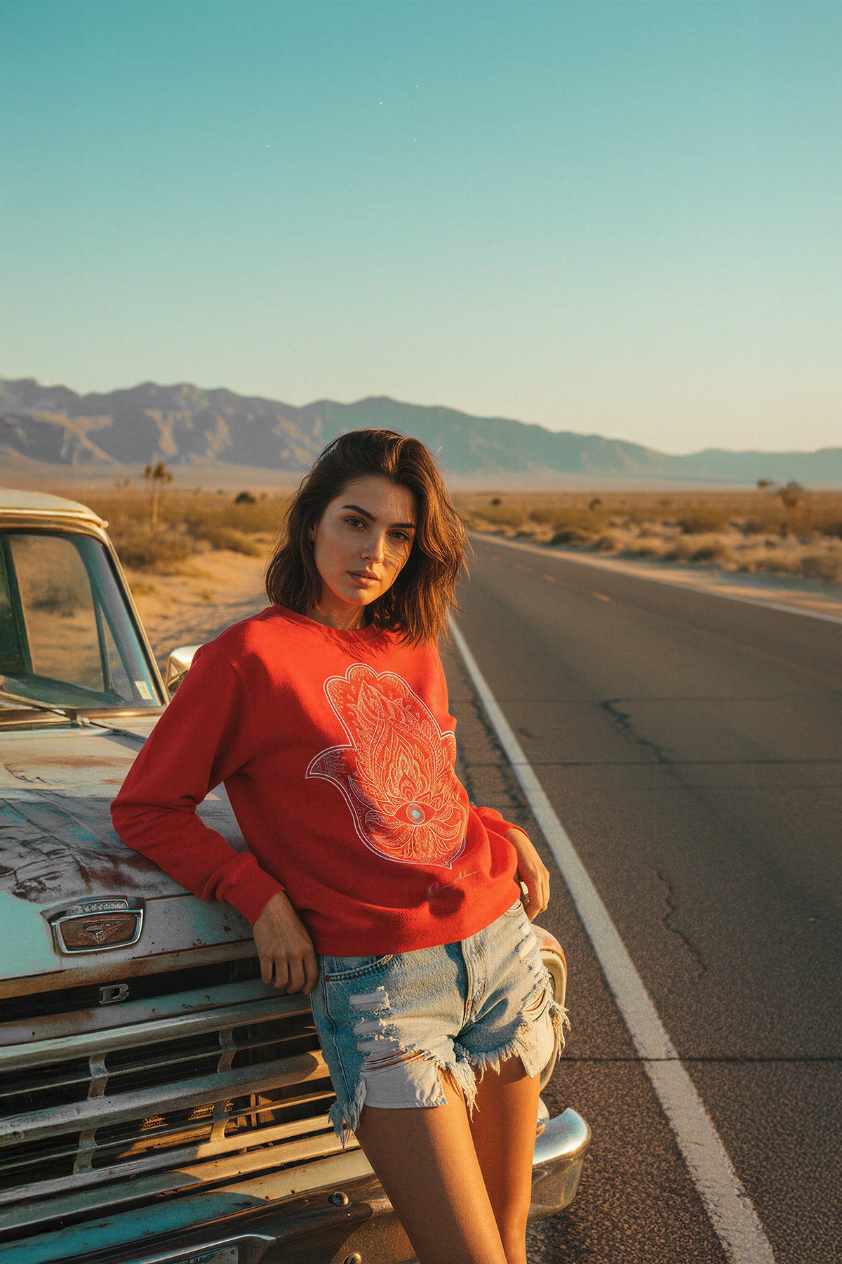 Eden Ashram Hamsa Eye Iconic Sweatshirt