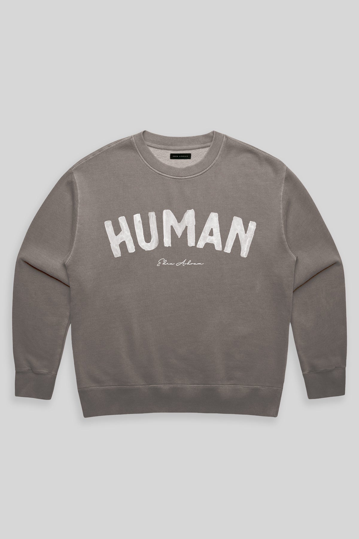Eden Ashram Human Premium Faded Sweatshirt Faded Grey