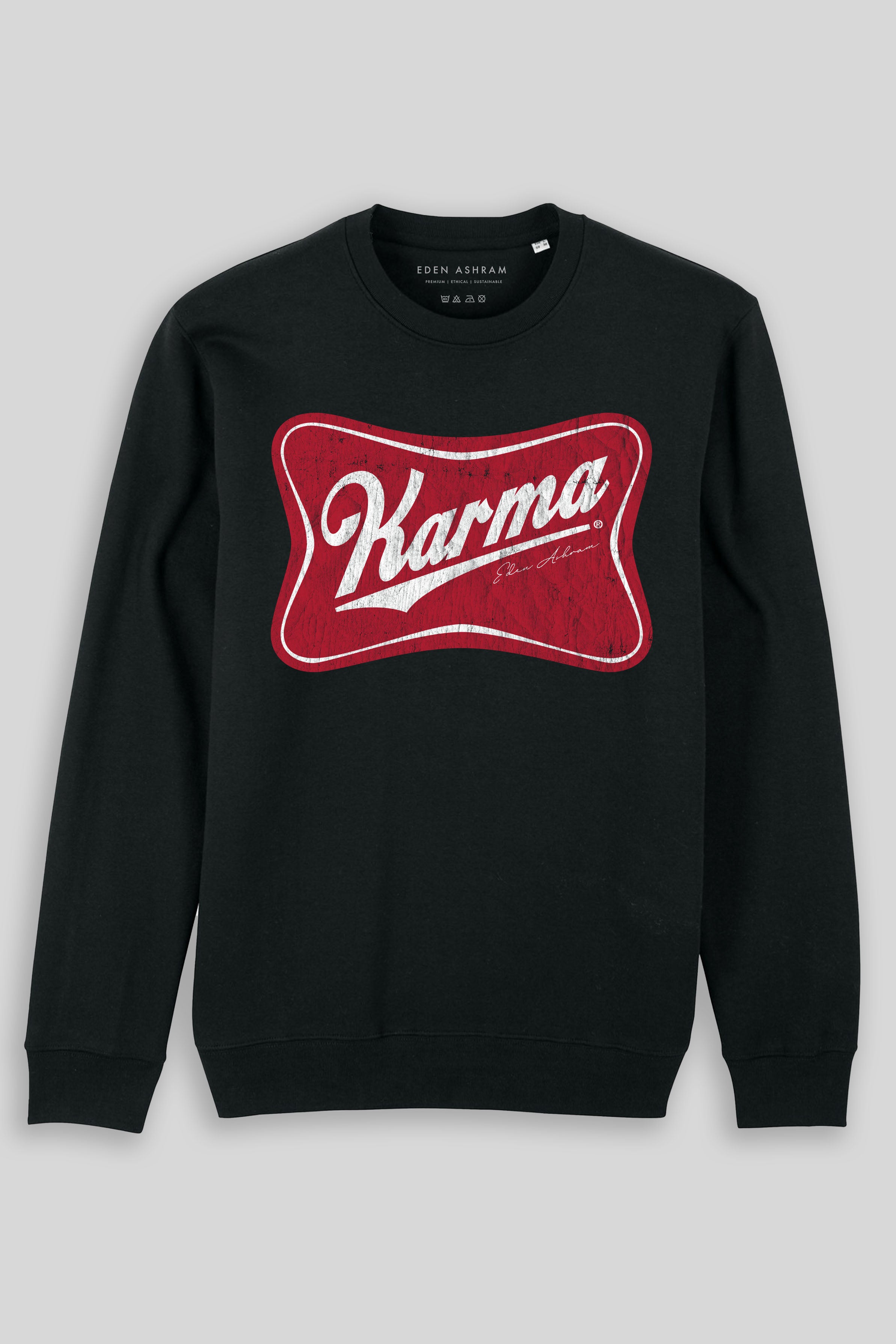 Eden Ashram Karma Beer Iconic Sweatshirt Black