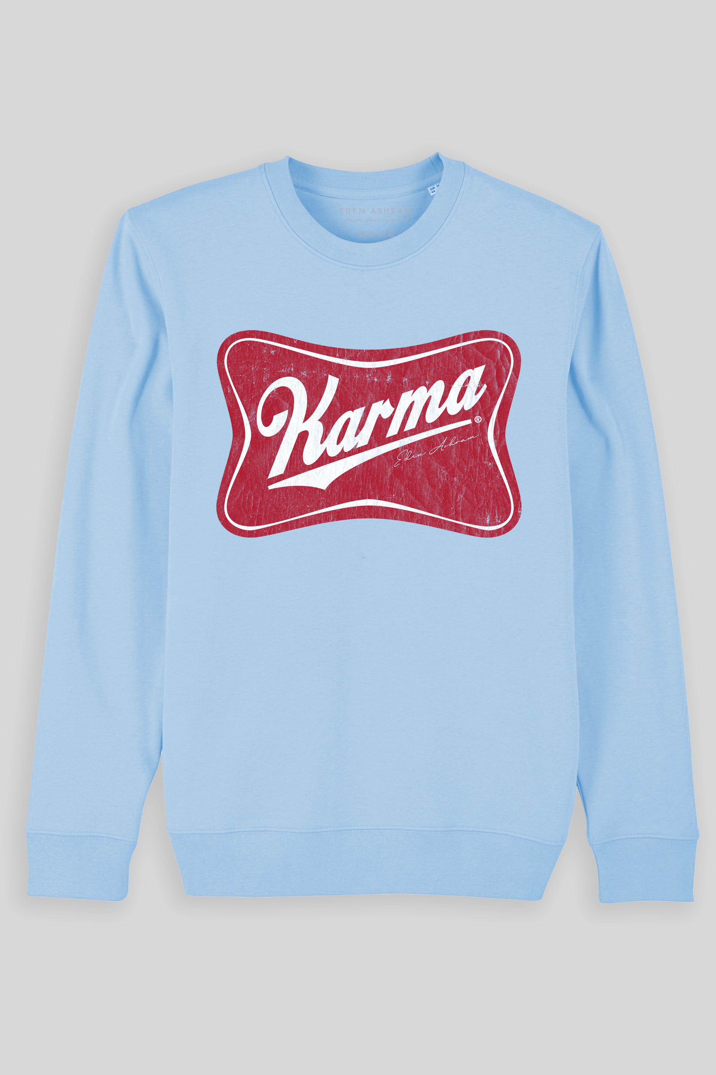 Eden Ashram Karma Beer Iconic Sweatshirt Blue Soul