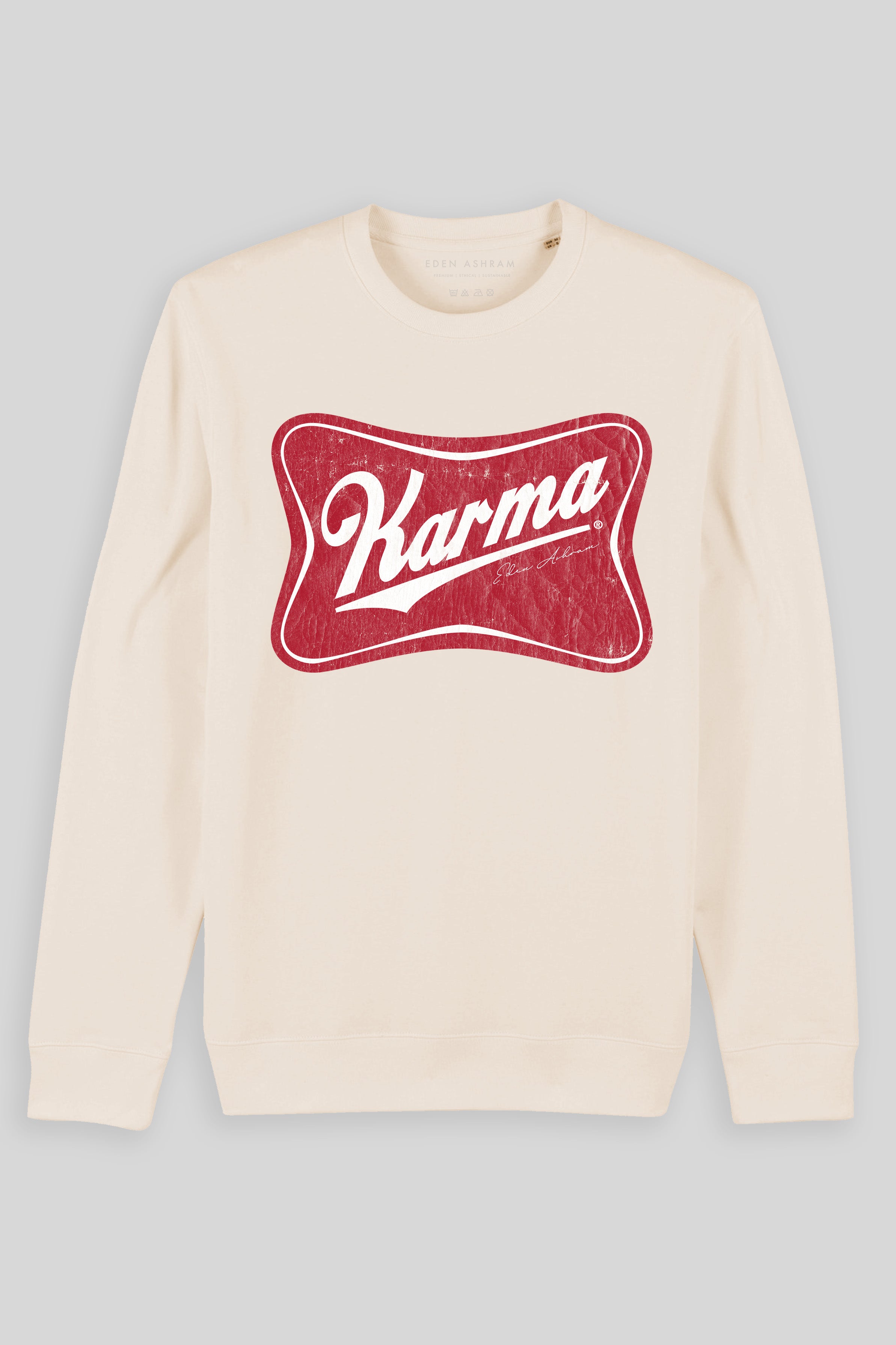 Eden Ashram Karma Beer Iconic Sweatshirt Natural Raw