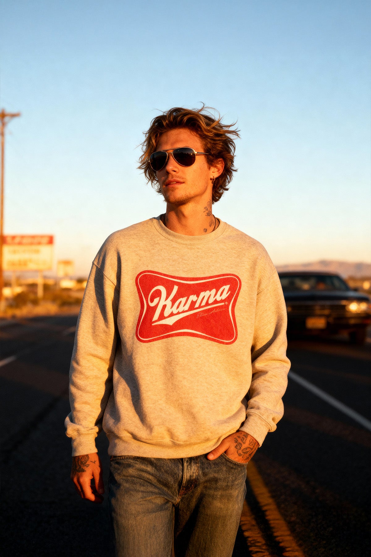 Eden Ashram Karma Beer Iconic Sweatshirt