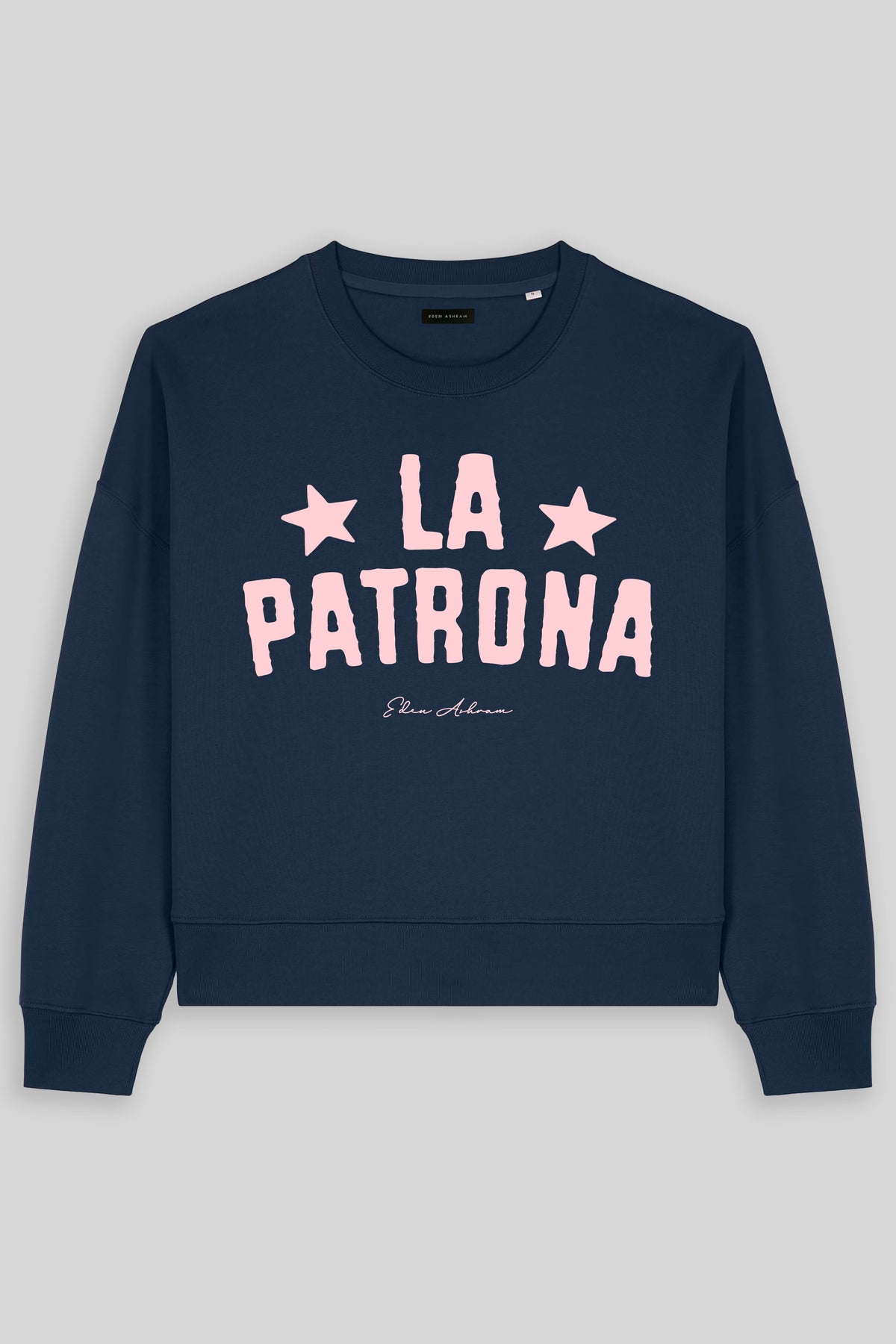 Eden Ashram La Patrona Women's Premium Organic Sweatshirt French Navy
