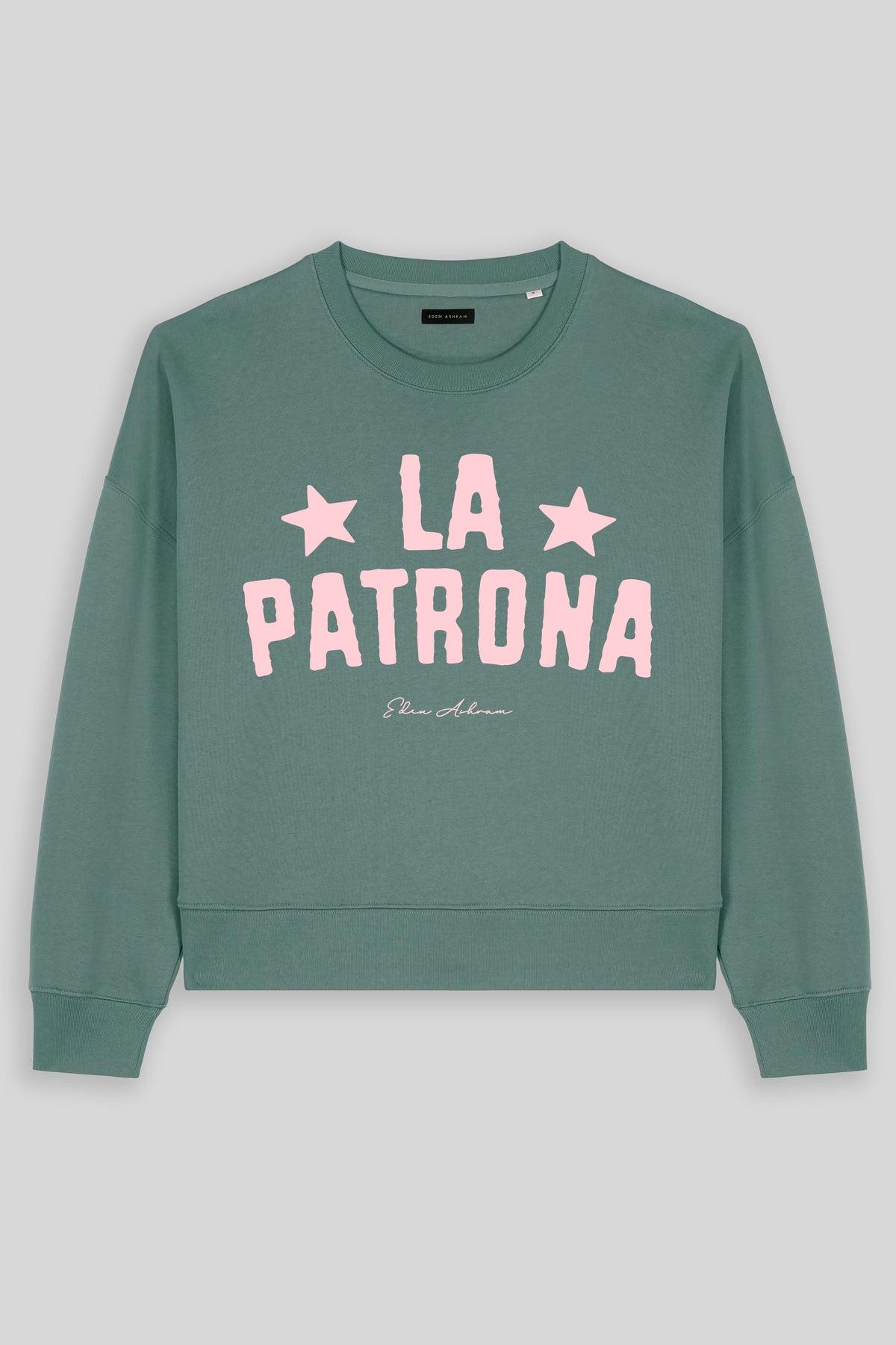Eden Ashram La Patrona Women's Premium Organic Sweatshirt Green Bay
