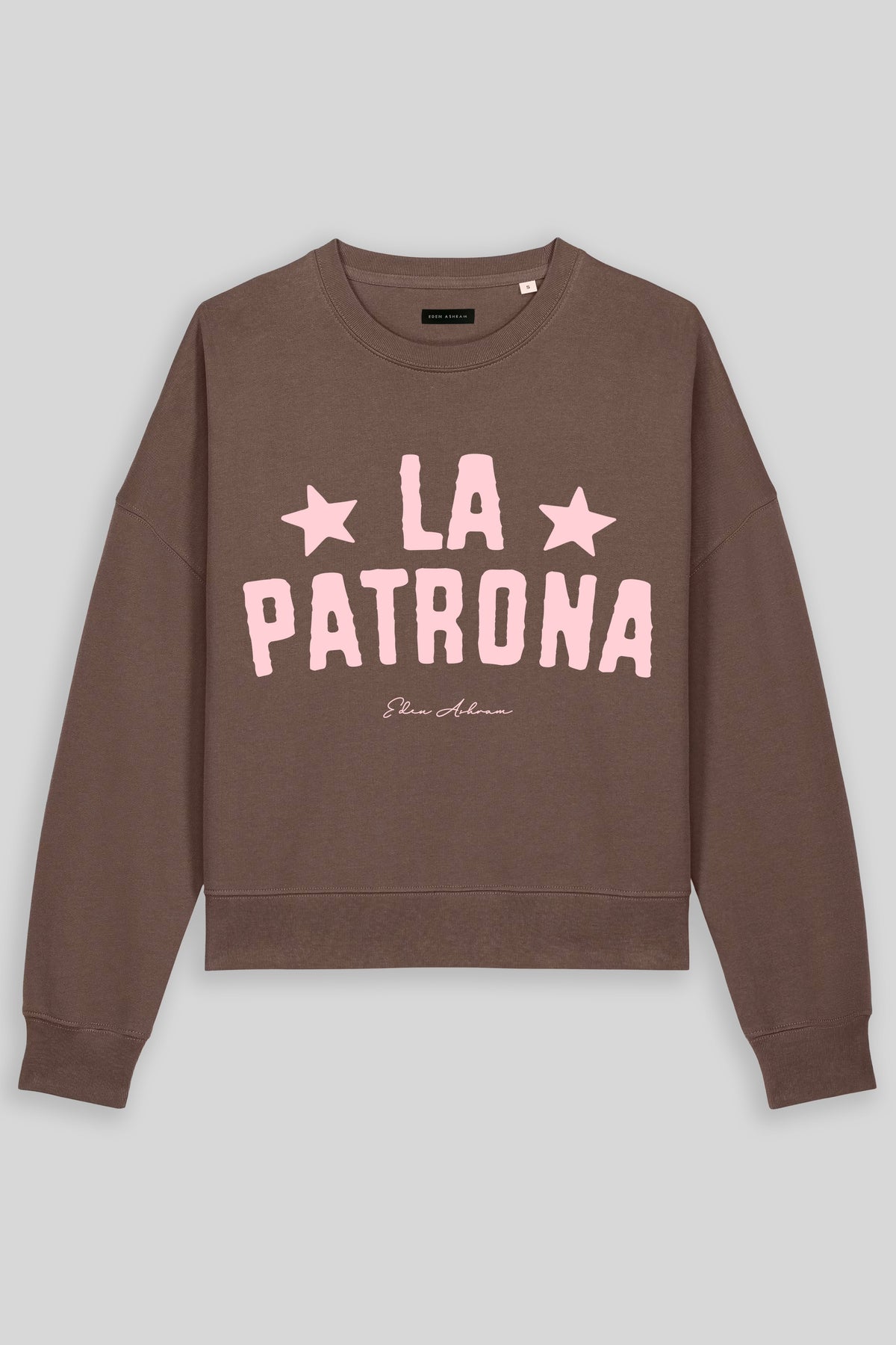Eden Ashram La Patrona Women's Premium Organic Sweatshirt Mocha