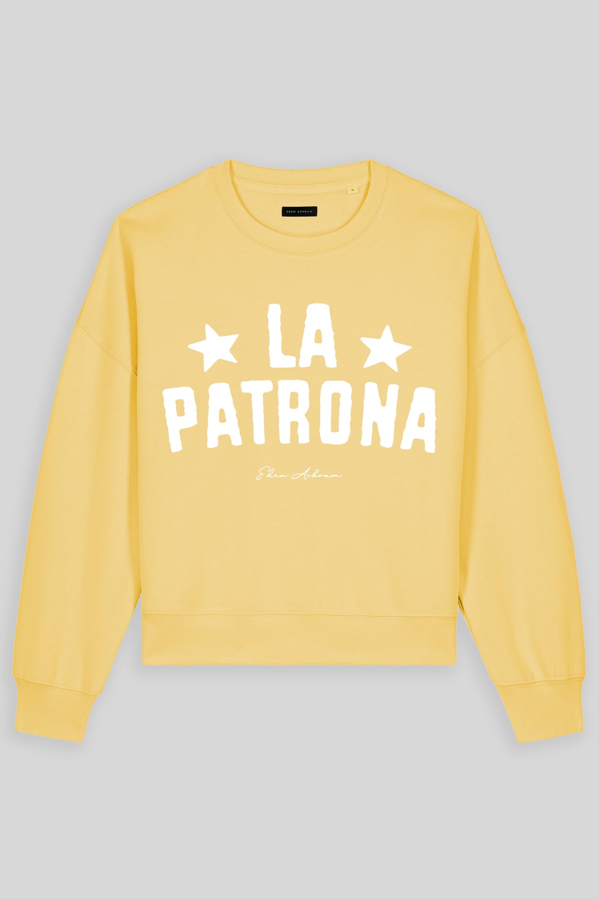 Eden Ashram La Patrona Women's Premium Organic Sweatshirt Viva Yellow