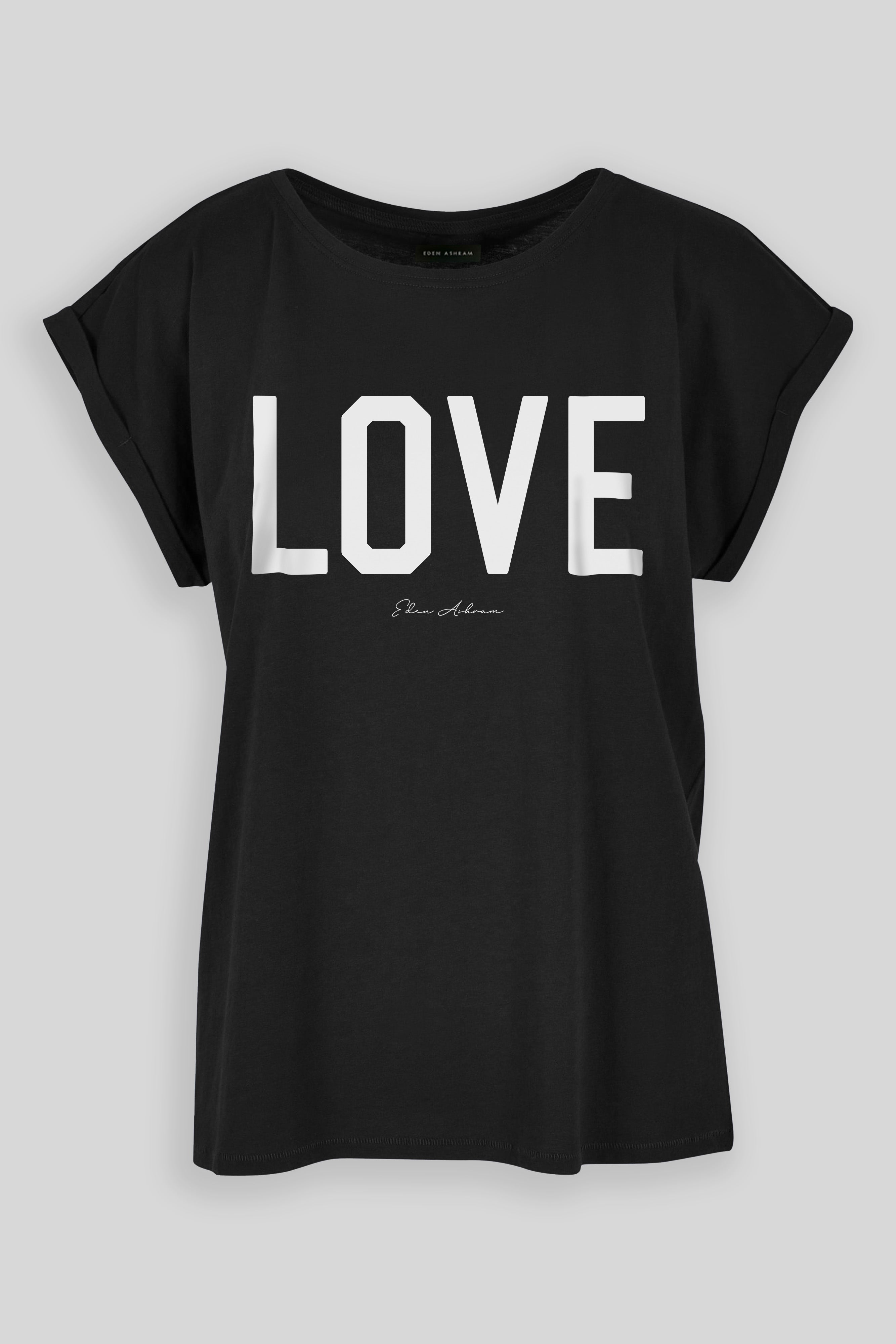 Eden Ashram LOVE Cali T-Shirt Vintage Black