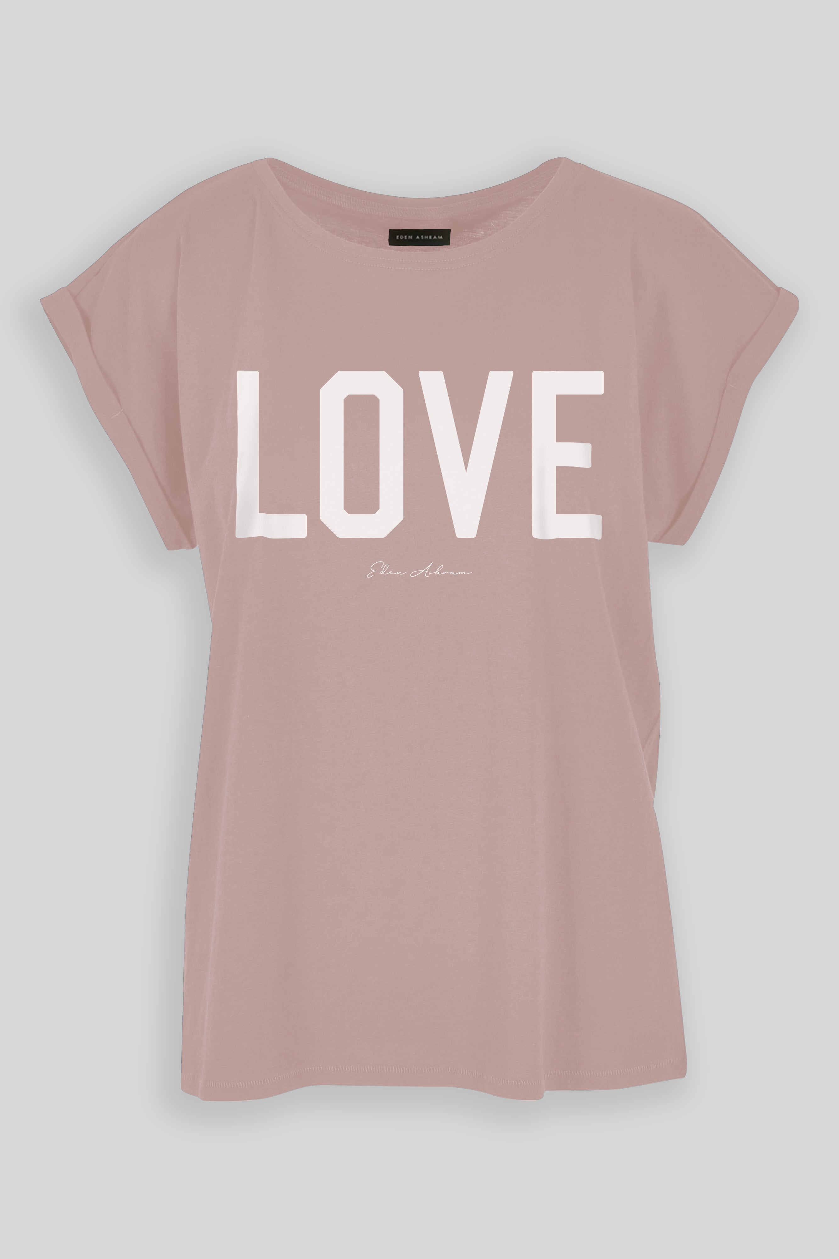 Eden Ashram LOVE Cali T-Shirt Dusk Rose