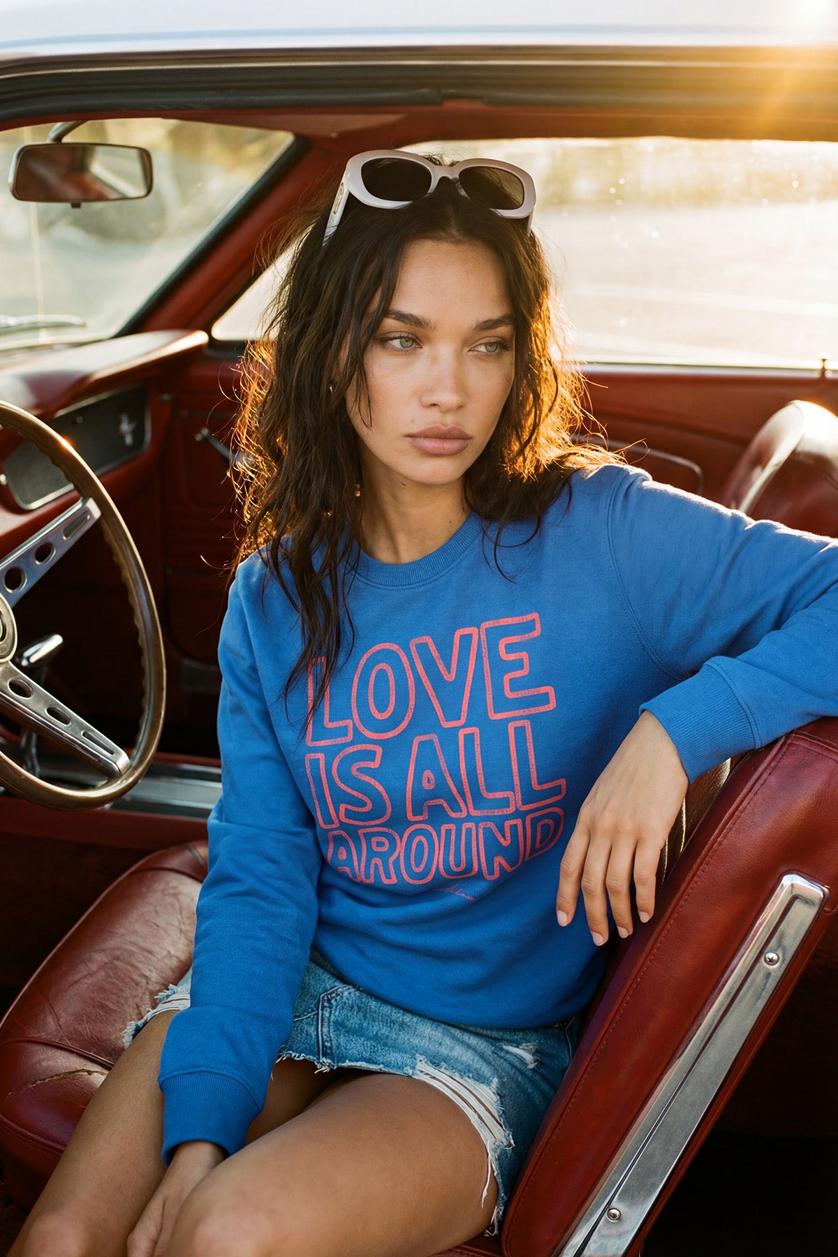 Eden Ashram Love Is All Around Iconic Sweatshirt