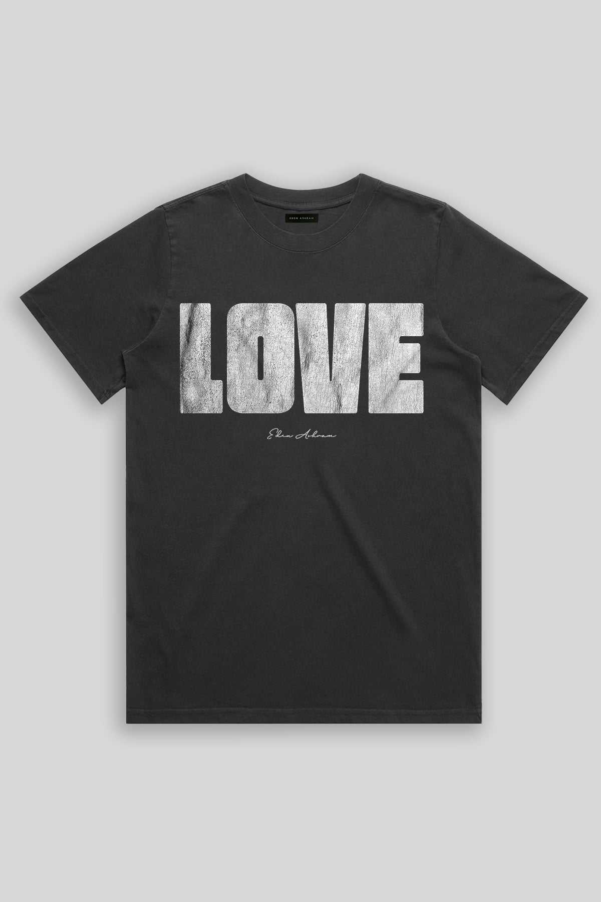 Eden Ashram LOVE 2.0 Faded Rocker T-Shirt Faded Black