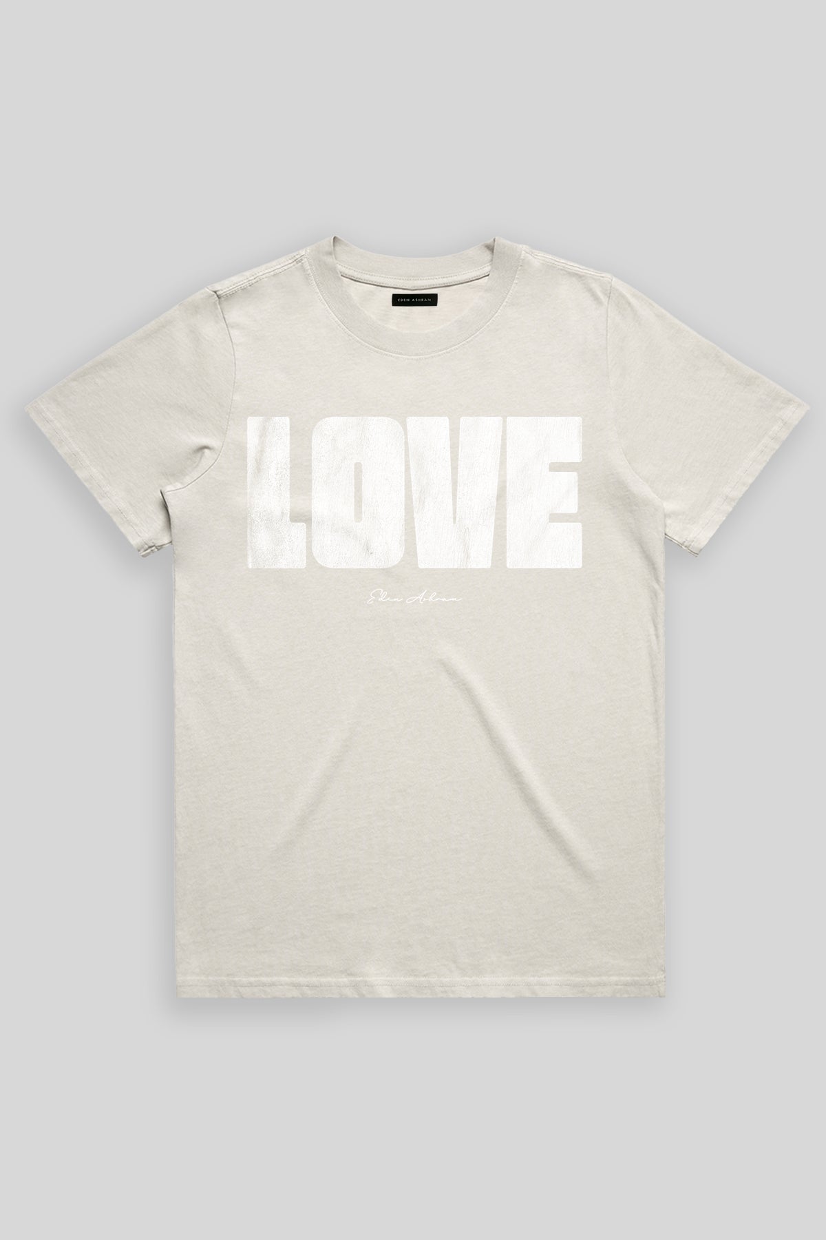 Eden Ashram LOVE 2.0 Faded Rocker T-Shirt Faded Bone
