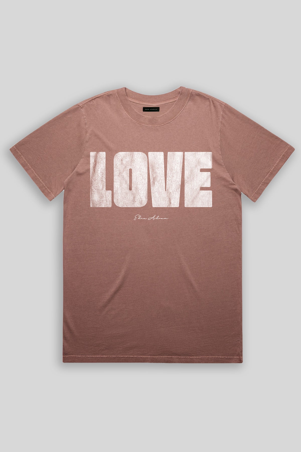 Eden Ashram LOVE 2.0 Faded Rocker T-Shirt Faded Pink