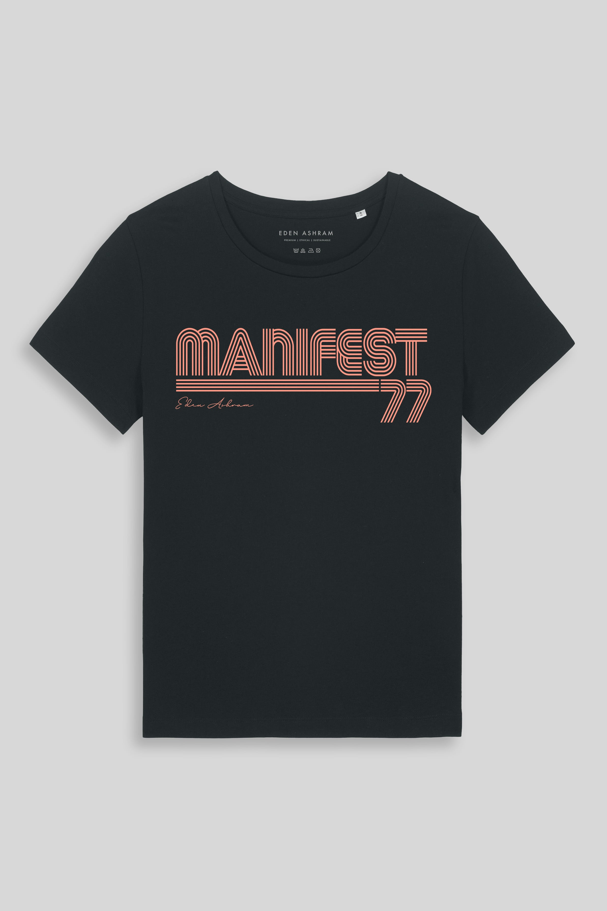Eden Ashram Manifest 77 Hampton T-Shirt Black