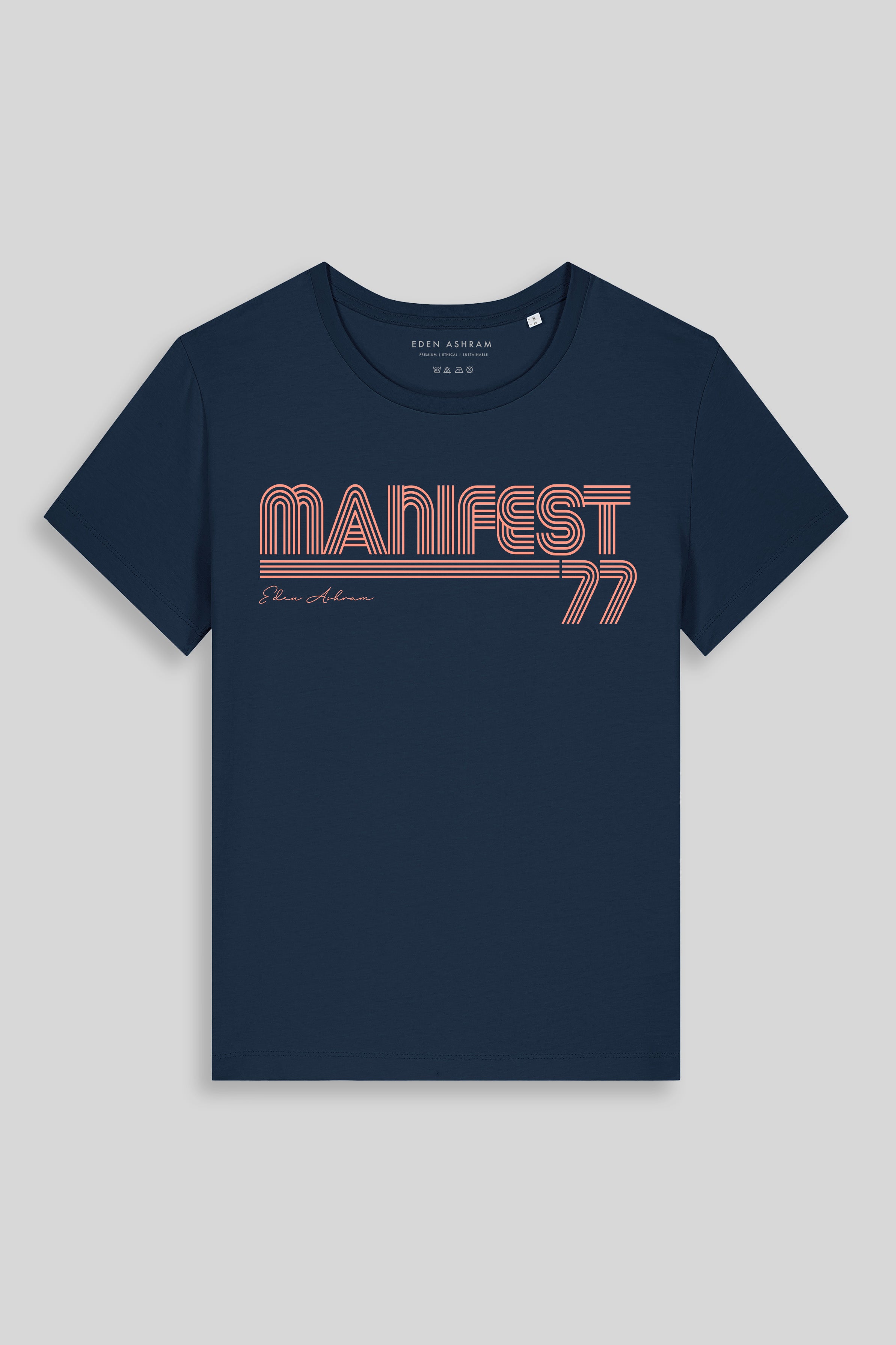 Eden Ashram Manifest 77 Hampton T-Shirt Navy