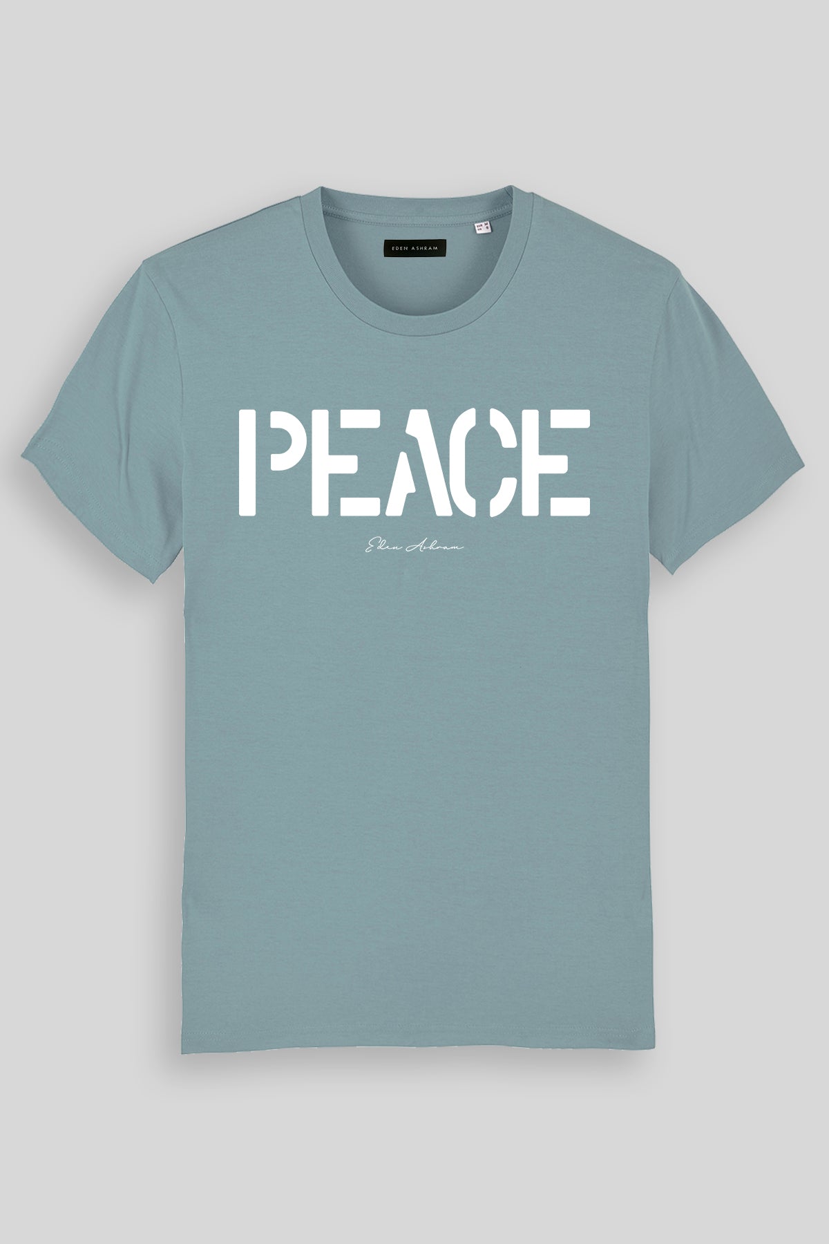 EDEN ASHRAM PEACE - Premium Classic T-Shirt Citadel Blue