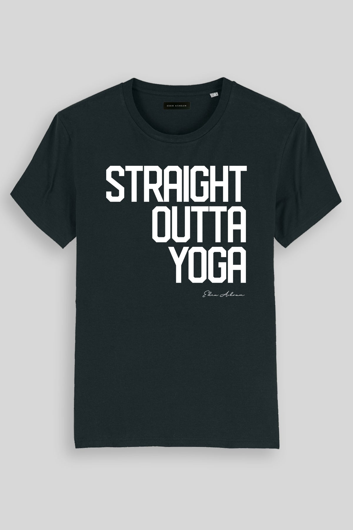 EDEN ASHRAM Straight Outta Yoga - Premium Classic T-Shirt Black