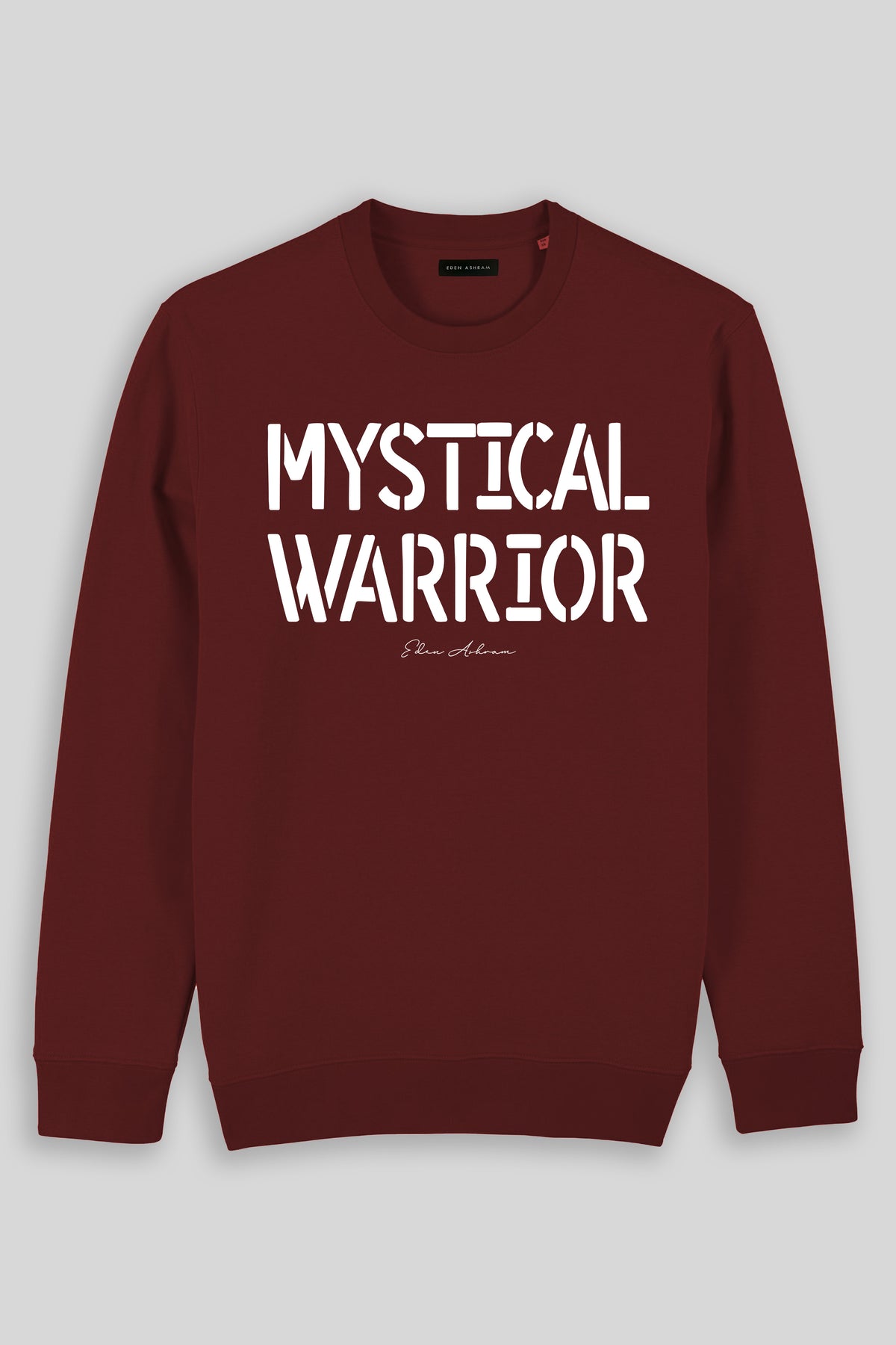 Eden Ashram Mystical Warrior Iconic Sweatshirt Burgundy