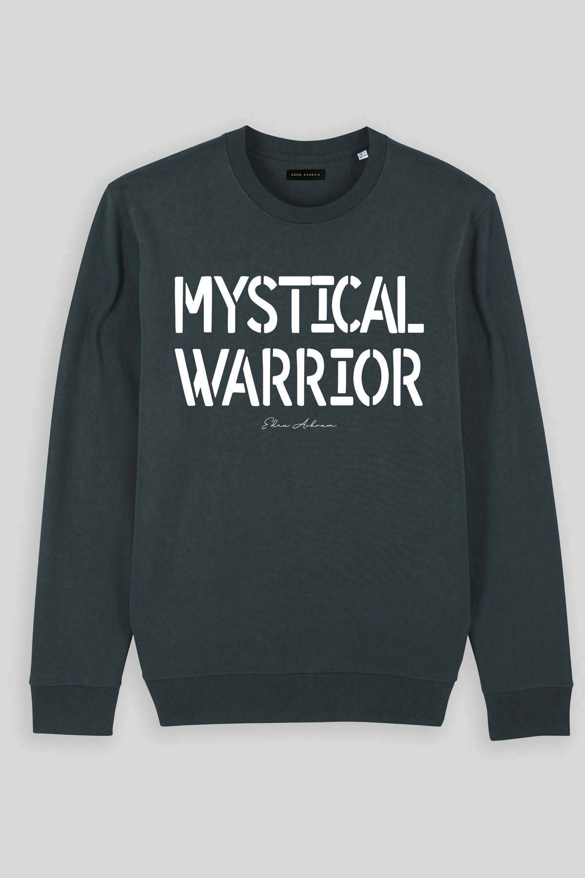 Eden Ashram Mystical Warrior Iconic Sweatshirt India Ink Grey