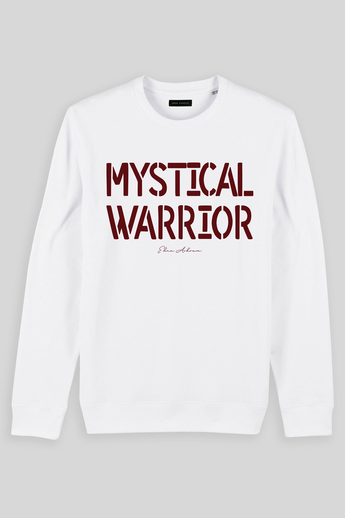 Eden Ashram Mystical Warrior Iconic Sweatshirt White