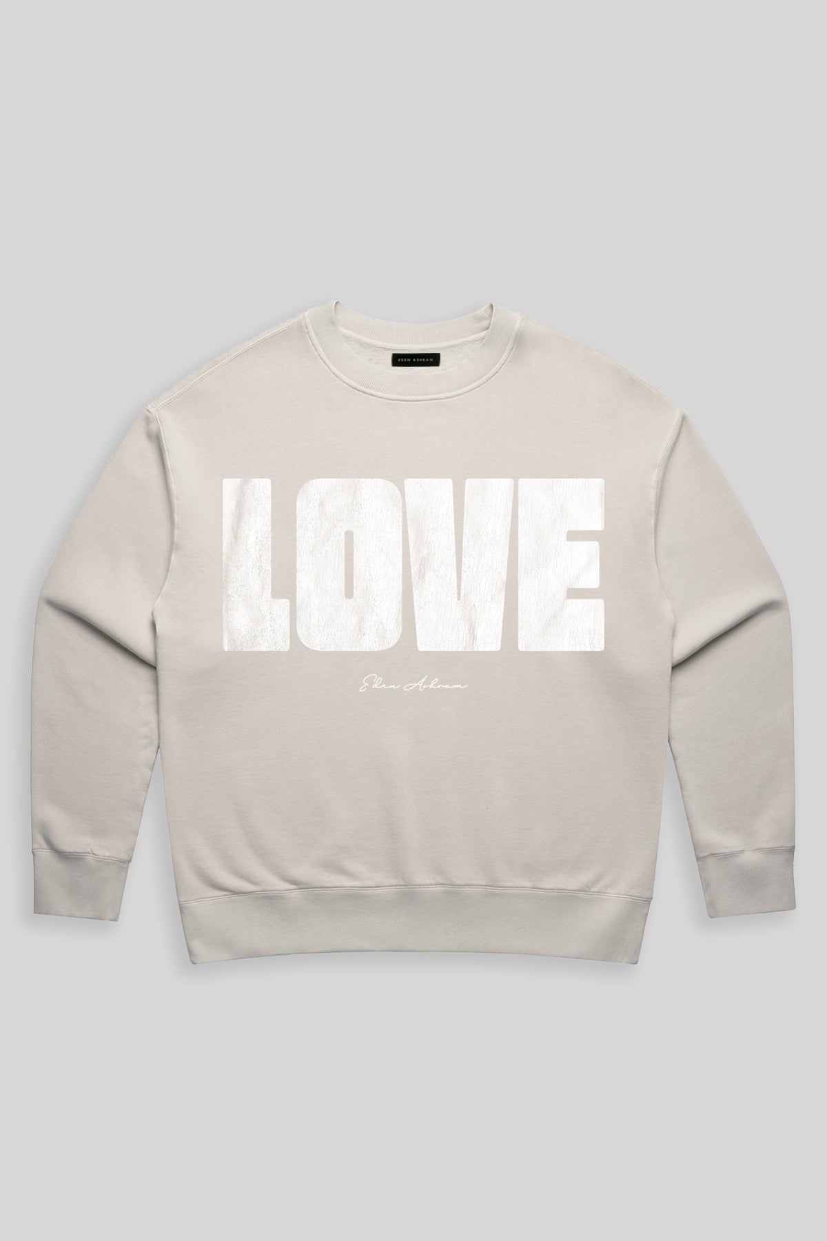 Eden Ashram LOVE 2.0 Faded Sweatshirt Faded Bone